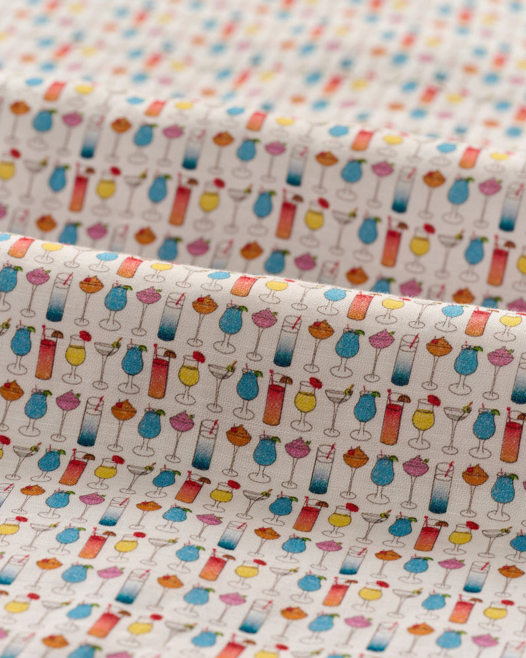 Johnnie-O Short Sleeve Hangin' Out Linen Button Down Shirt - 5 O' Clock Somewhere, White