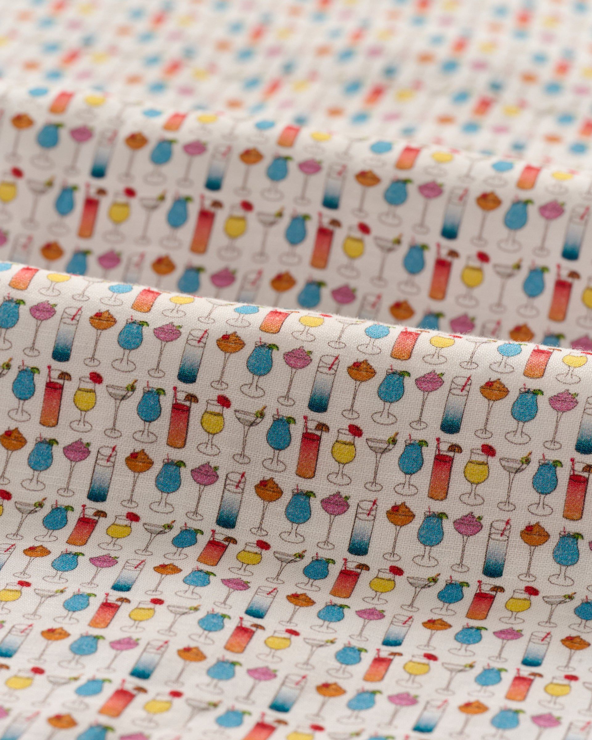 Johnnie-O Short Sleeve Hangin' Out Linen Button Down Shirt - 5 O' Clock Somewhere, White