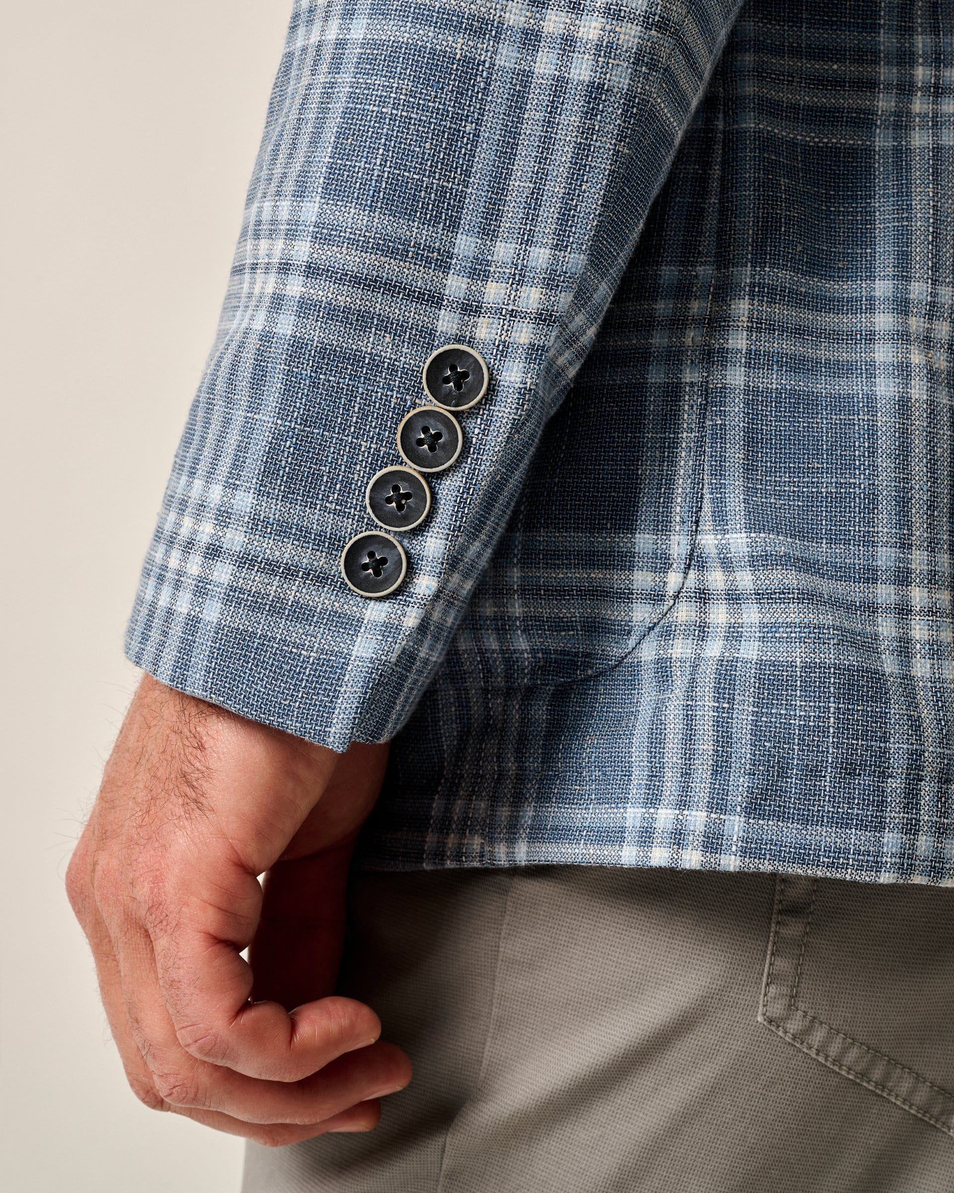 Johnnie-O Bergman Top Shelf Wool Cotton Sport Coat, Navy