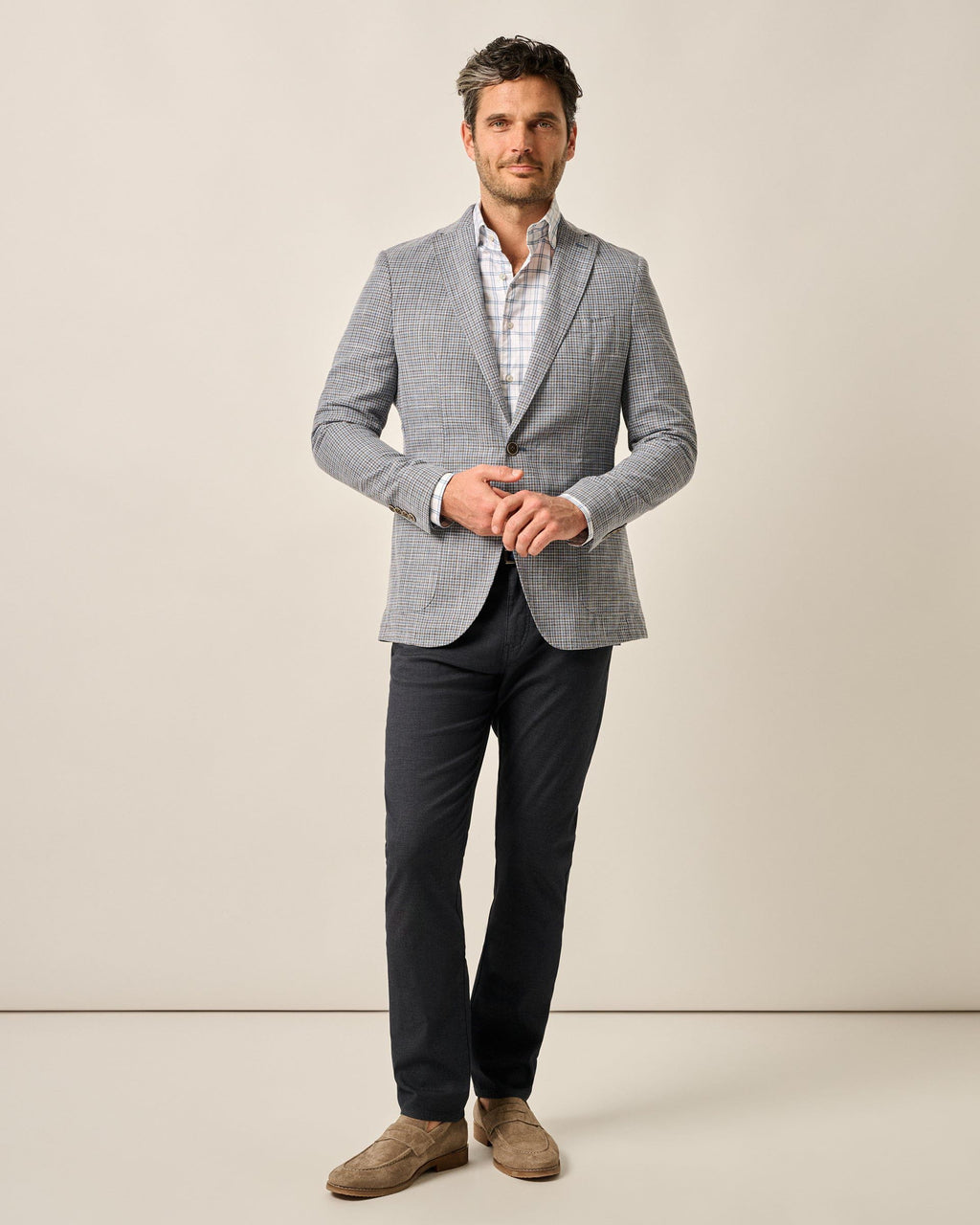 Johnnie-O Bowden Top Shelf Wool Cotton Sport Coat, Navy