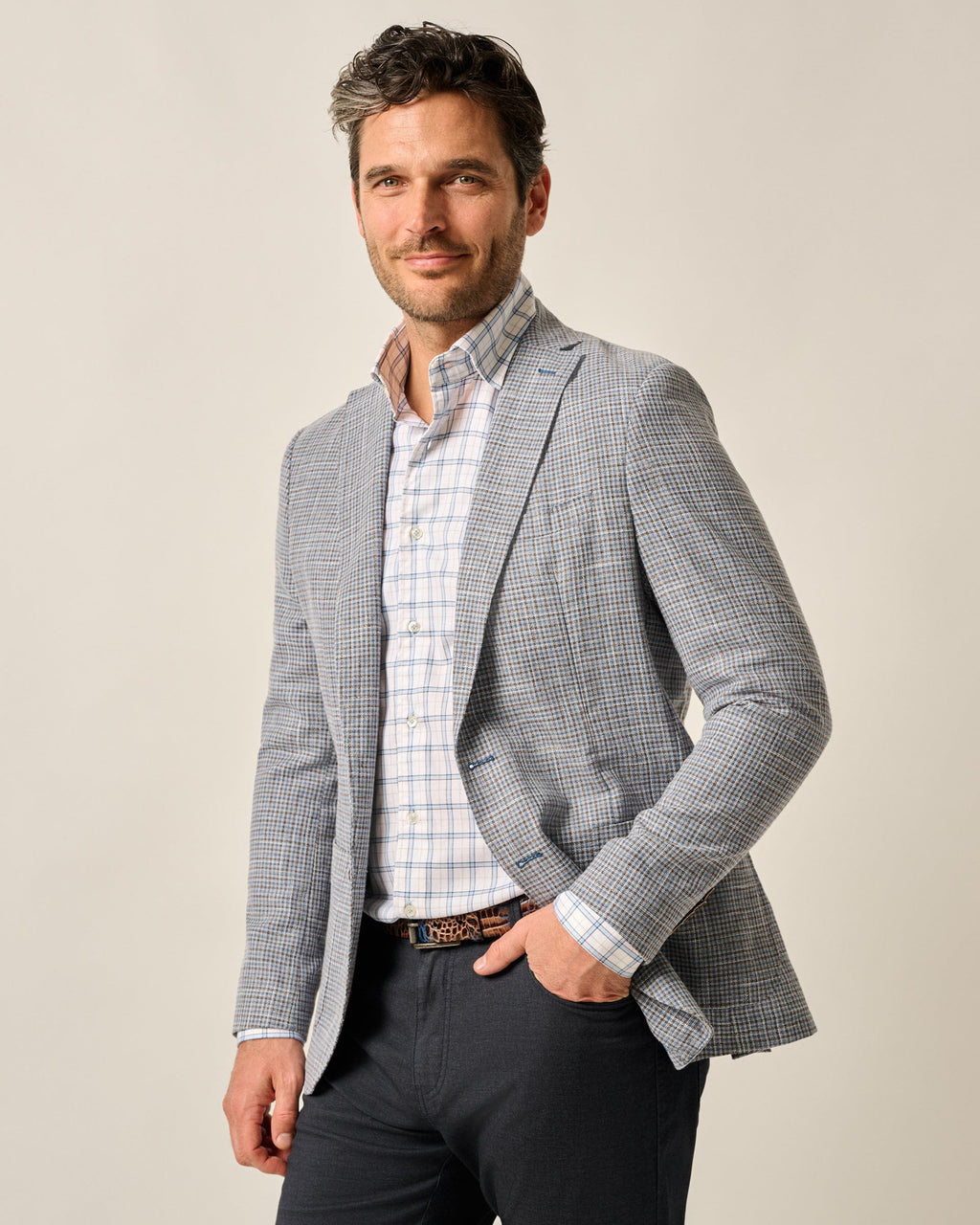 Johnnie-O Bowden Top Shelf Wool Cotton Sport Coat, Navy