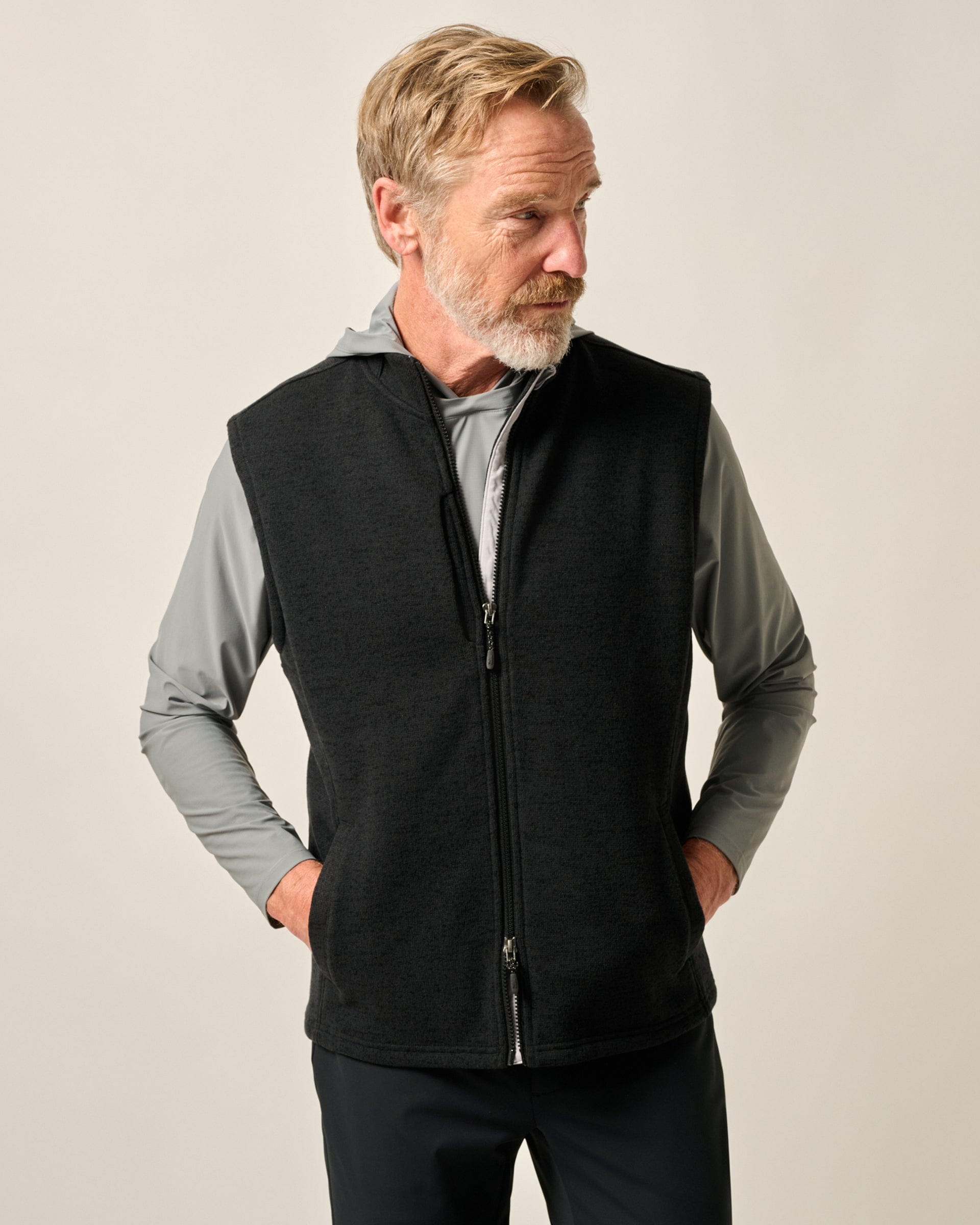 Johnnie-O Denalis Double-Zip Fleece Vest