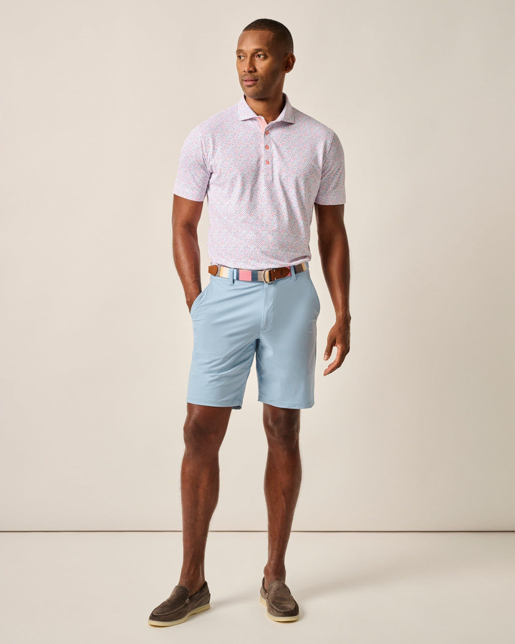 Johnnie-O Fusionn Knit Performance Pull-On Short, Quarry