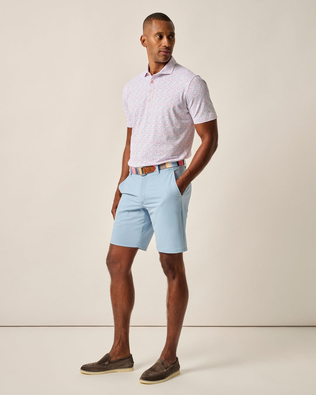 Johnnie-O Fusionn Knit Performance Pull-On Short, Quarry