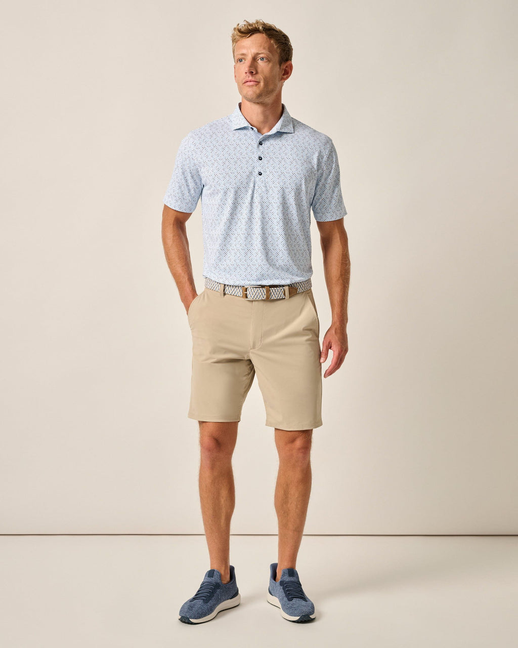 Johnnie-O Fusionn Knit Performance Pull-On Short, Quarry