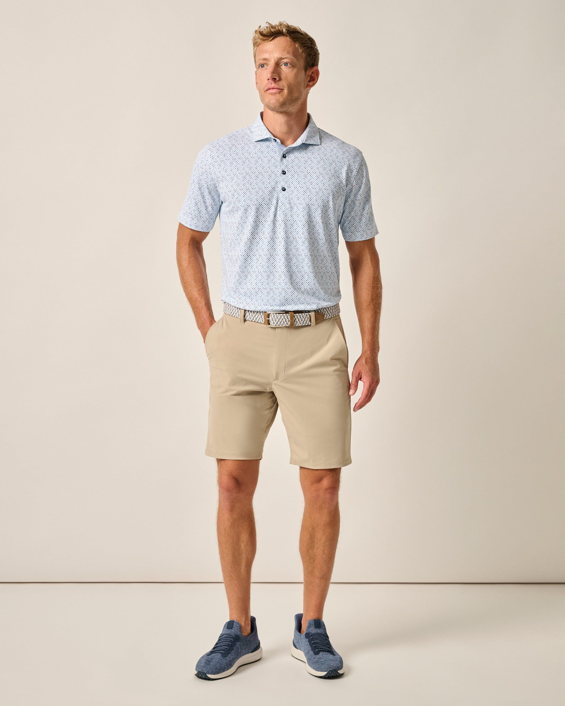 Johnnie-O Fusionn Knit Performance Pull-On Short, Quarry
