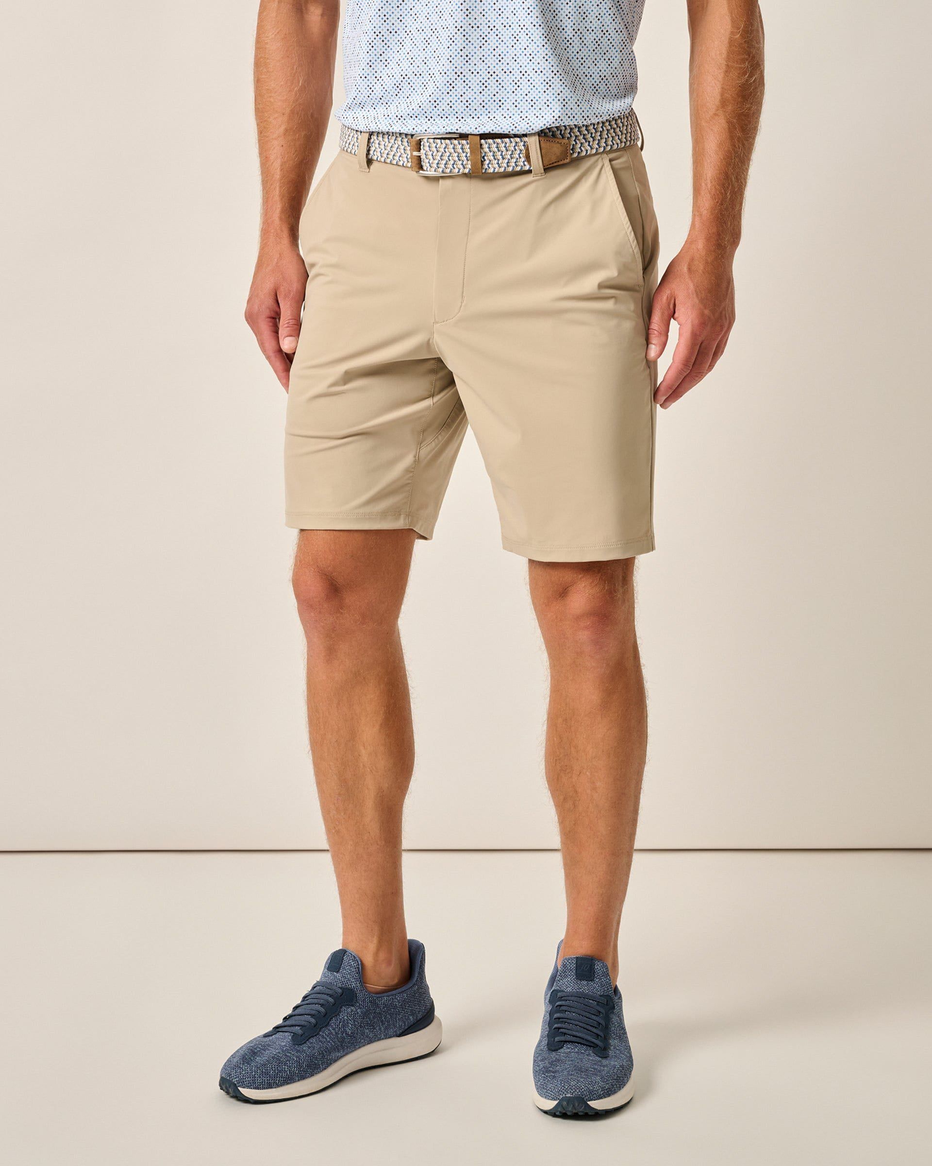 Johnnie-O Fusionn Knit Performance Pull-On Short, Quarry