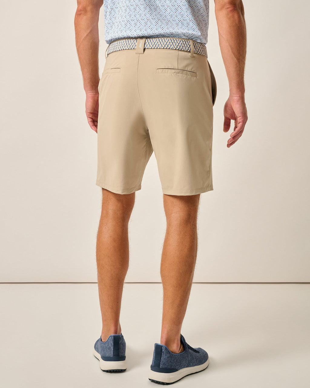Johnnie-O Fusion Knit Performance Pull-On Short - 9", Khaki