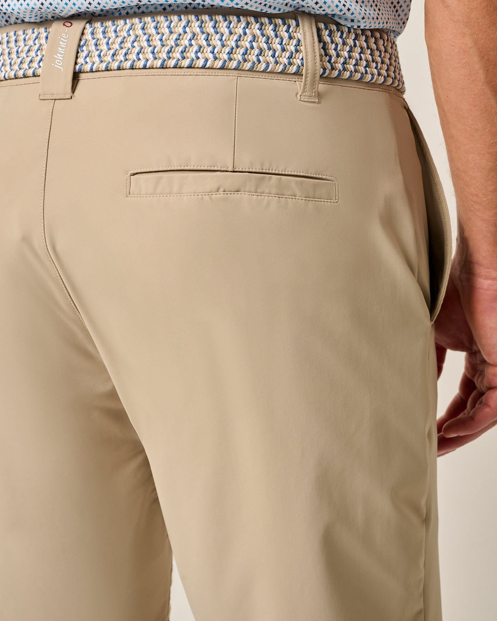 Johnnie-O Fusion Knit Performance Pull-On Short - 9", Khaki