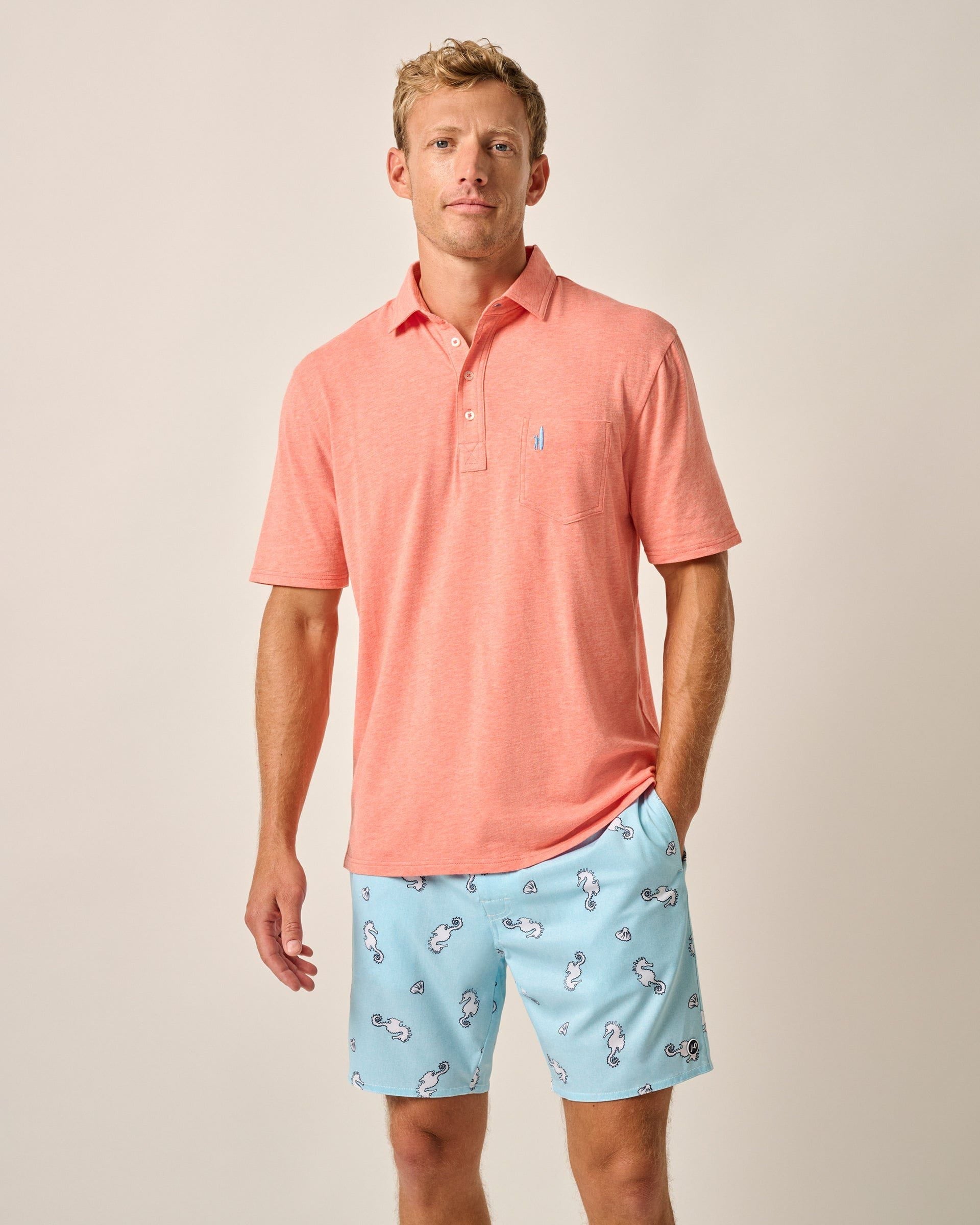 Johnnie-O Original 4-Button Polo - Heathered 2.0