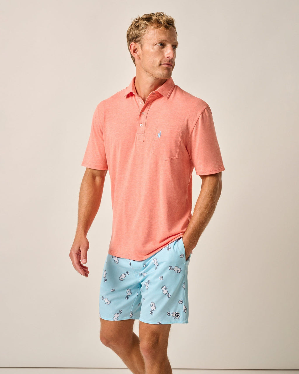 Johnnie-O Original 4-Button Polo - Heathered 2.0