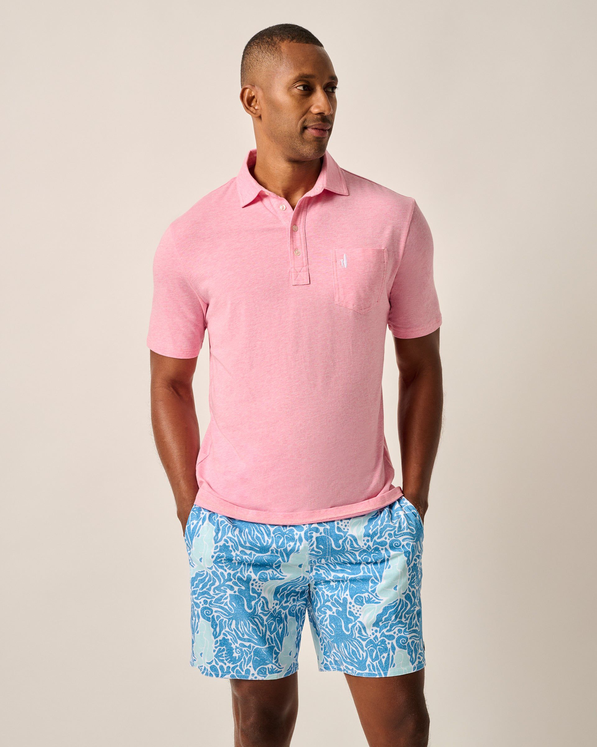 Johnnie-O Original 4-Button Polo - Heathered 2.0