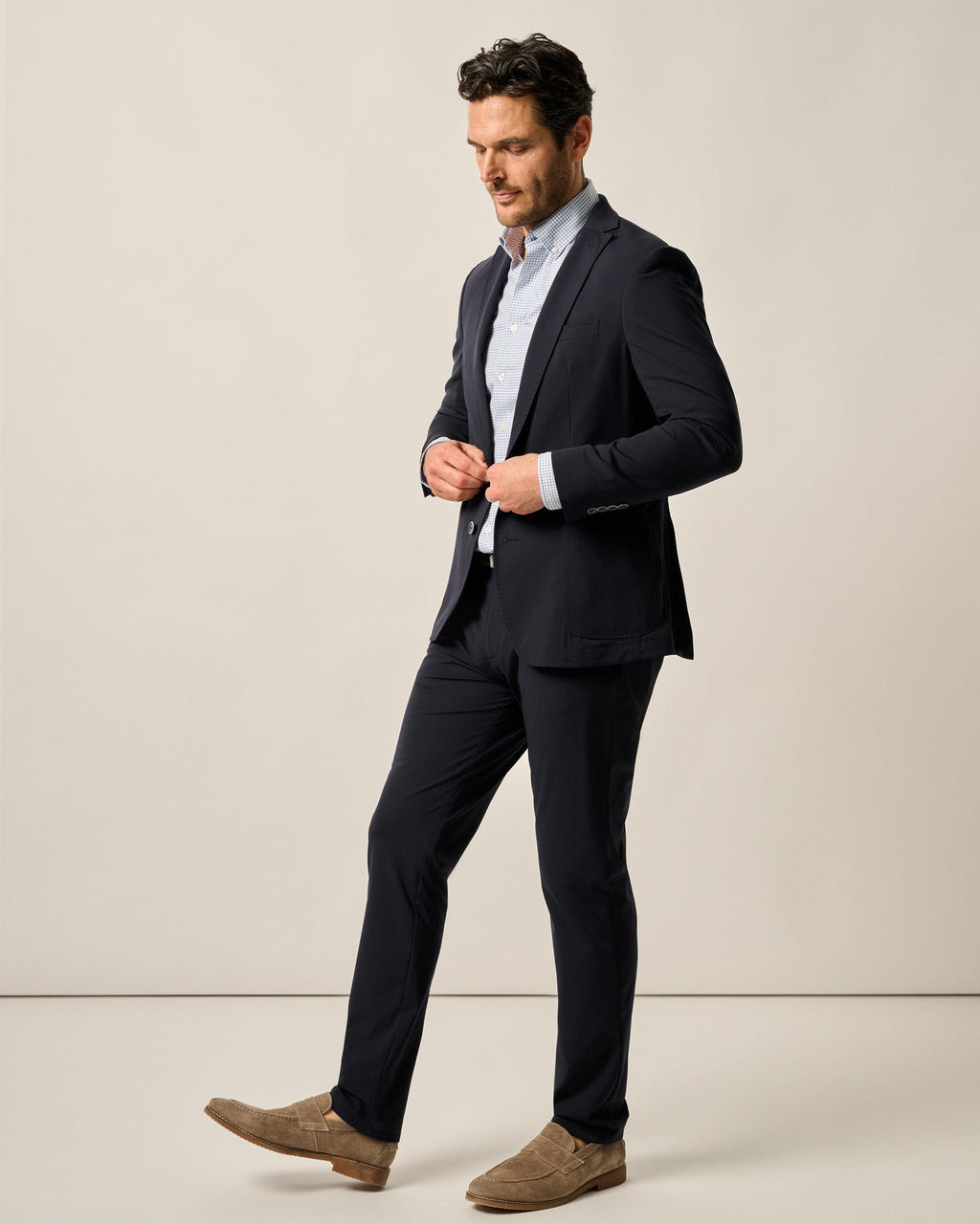 Johnnie-O Hoffman Top Shelf Performance Stretch Knit Blazer, Navy