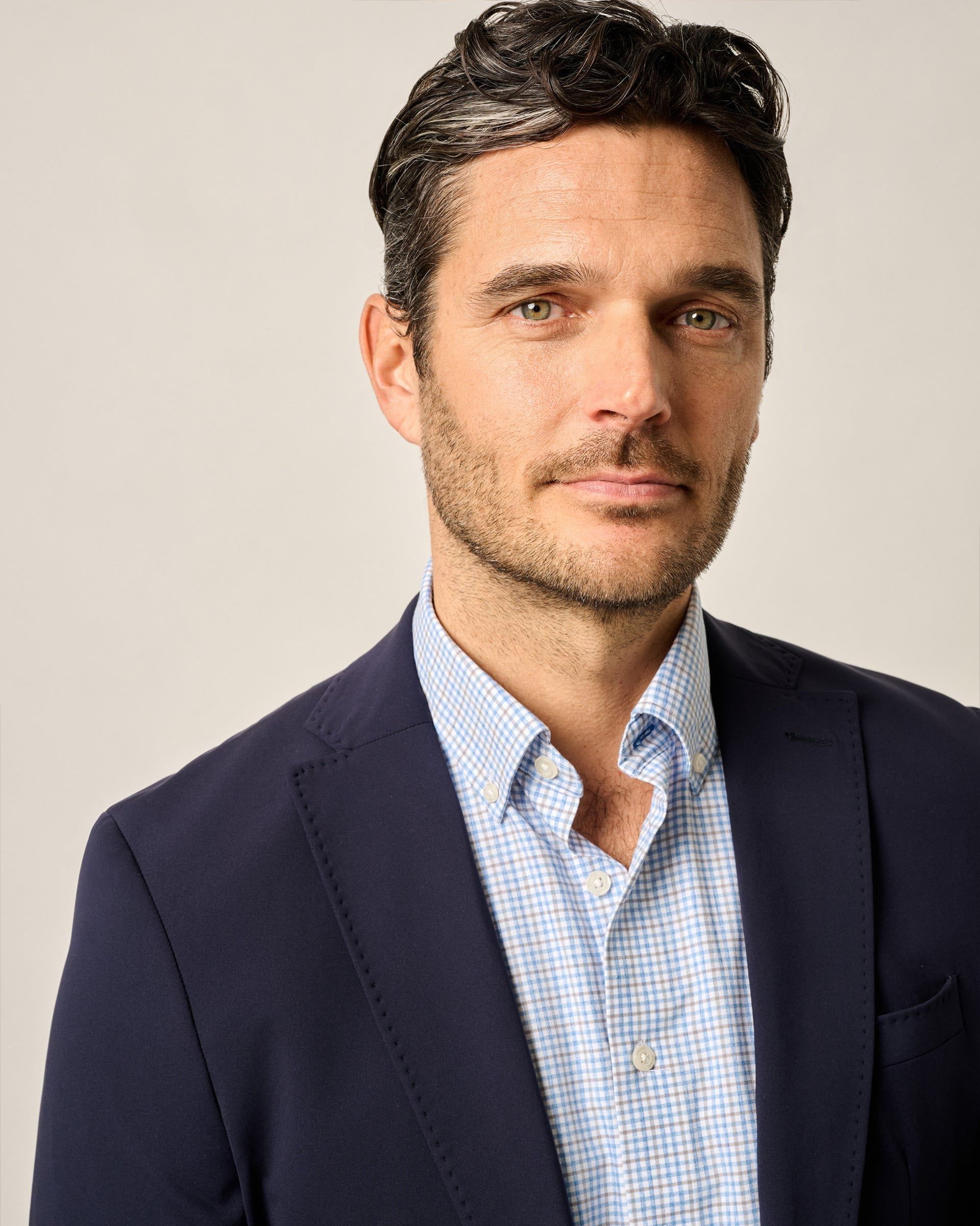 Johnnie-O Hoffman Top Shelf Performance Stretch Knit Blazer, Navy