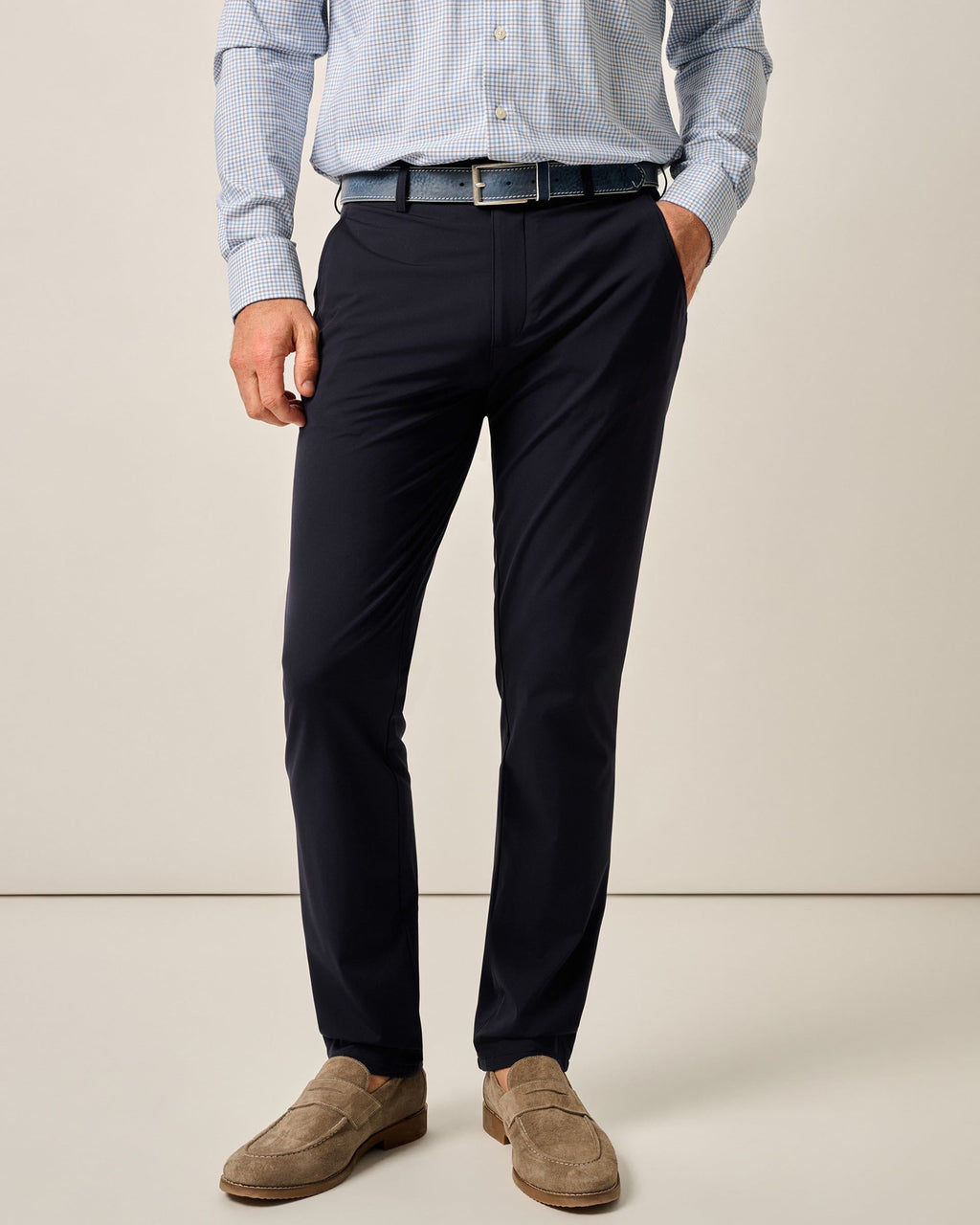 Johnnie-O Hoffman Top Shelf Performance Stretch Knit Trouser, Navy