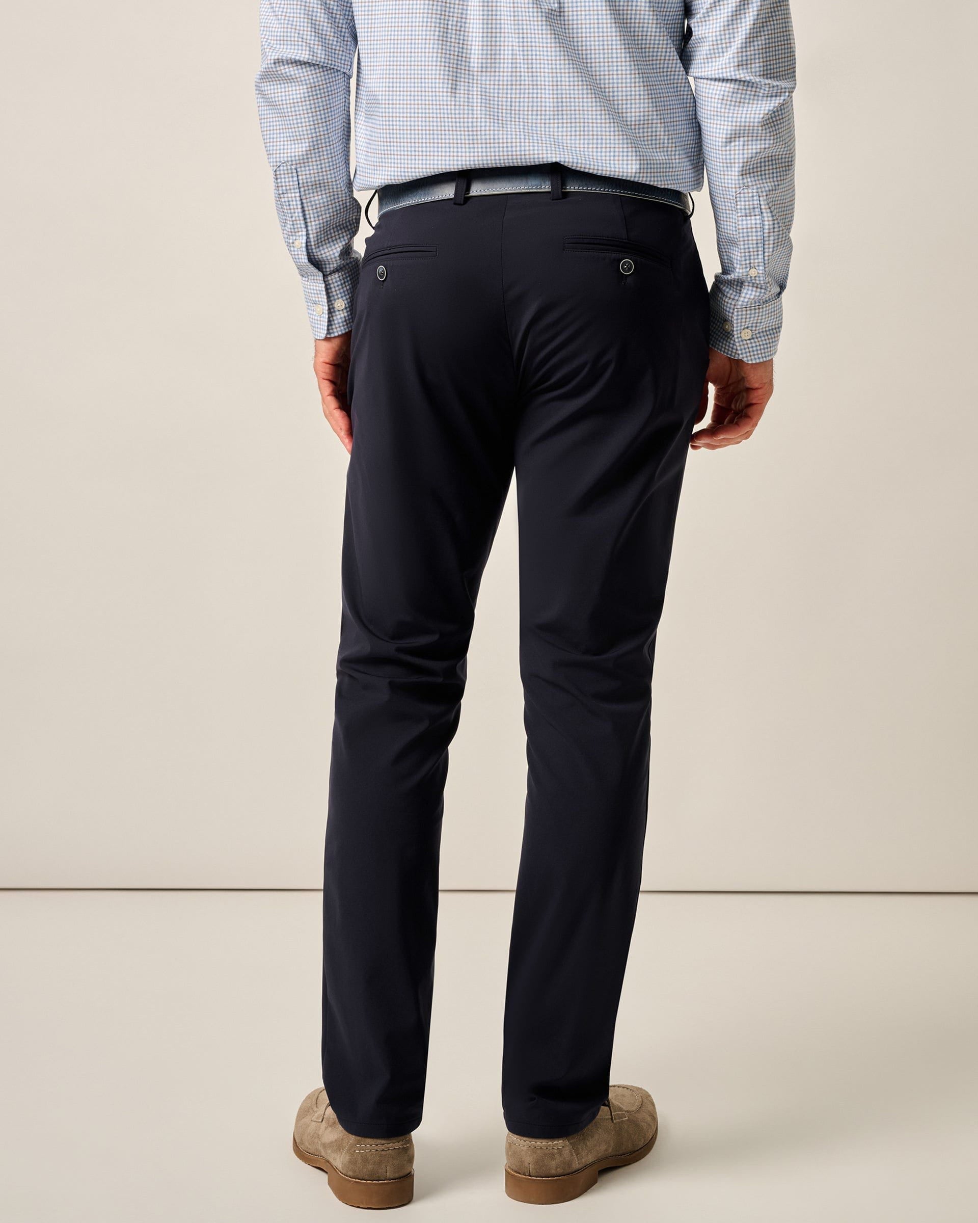 Johnnie-O Hoffman Top Shelf Performance Stretch Knit Trouser, Navy