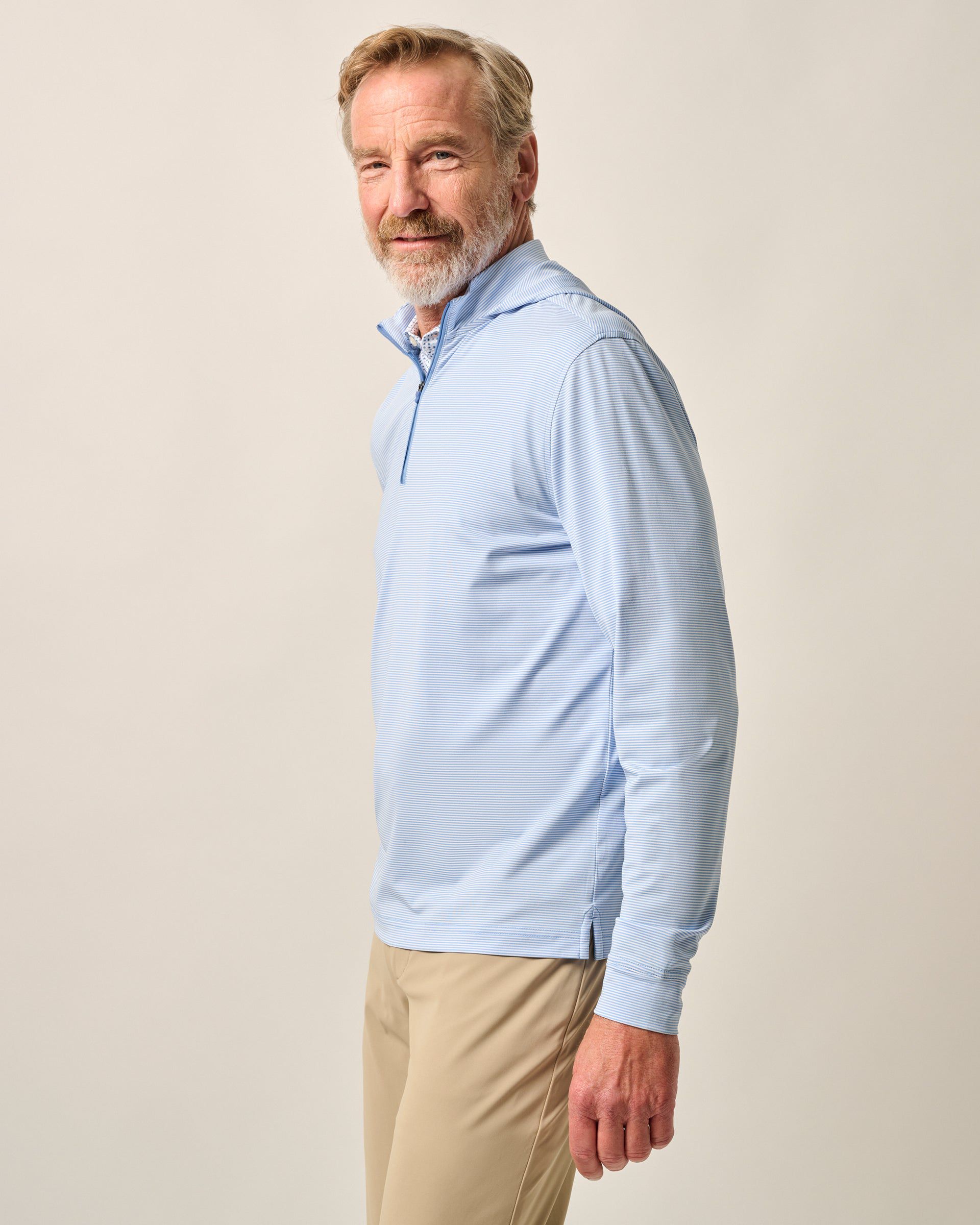 Johnnie-O Hybrid Performance 1/4 Zip Hoodie