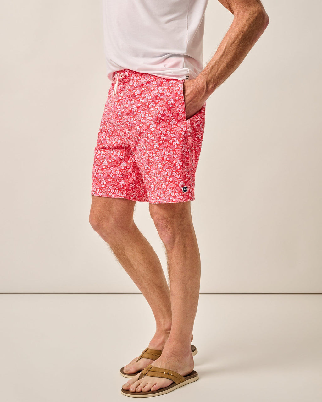 Johnnie-O The Half Elastic 7" Surf Shorts Lei