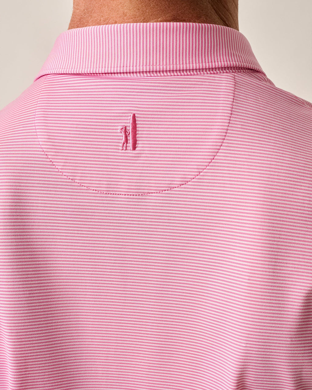 Johnnie-O Performance Jersey Polo - Lyndonn Stripe, Gulf Blue