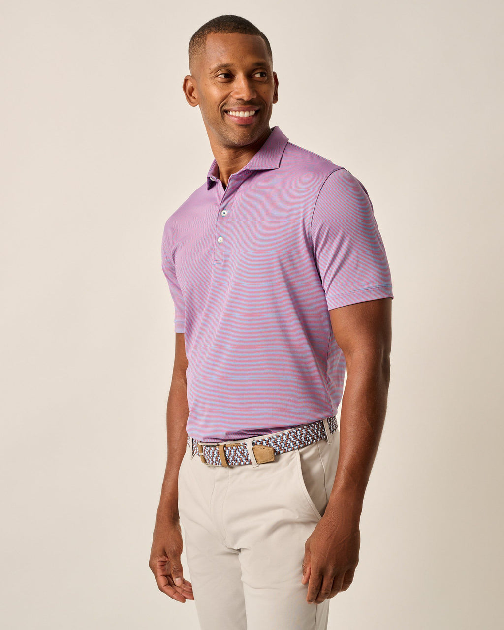 Johnnie-O Performance Jersey Polo - Lyndonn Stripe