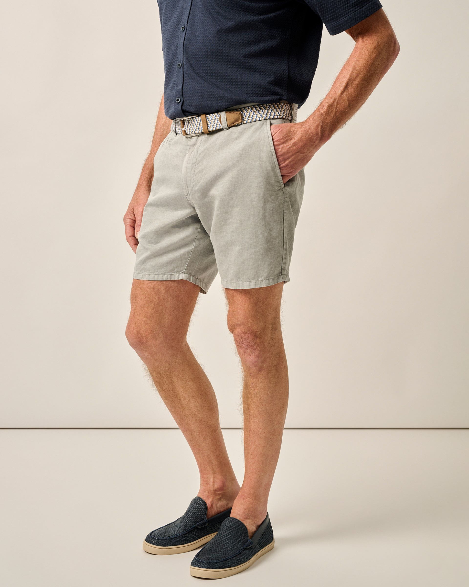 Johnnie-O Melrose Cotton Linen Shorts