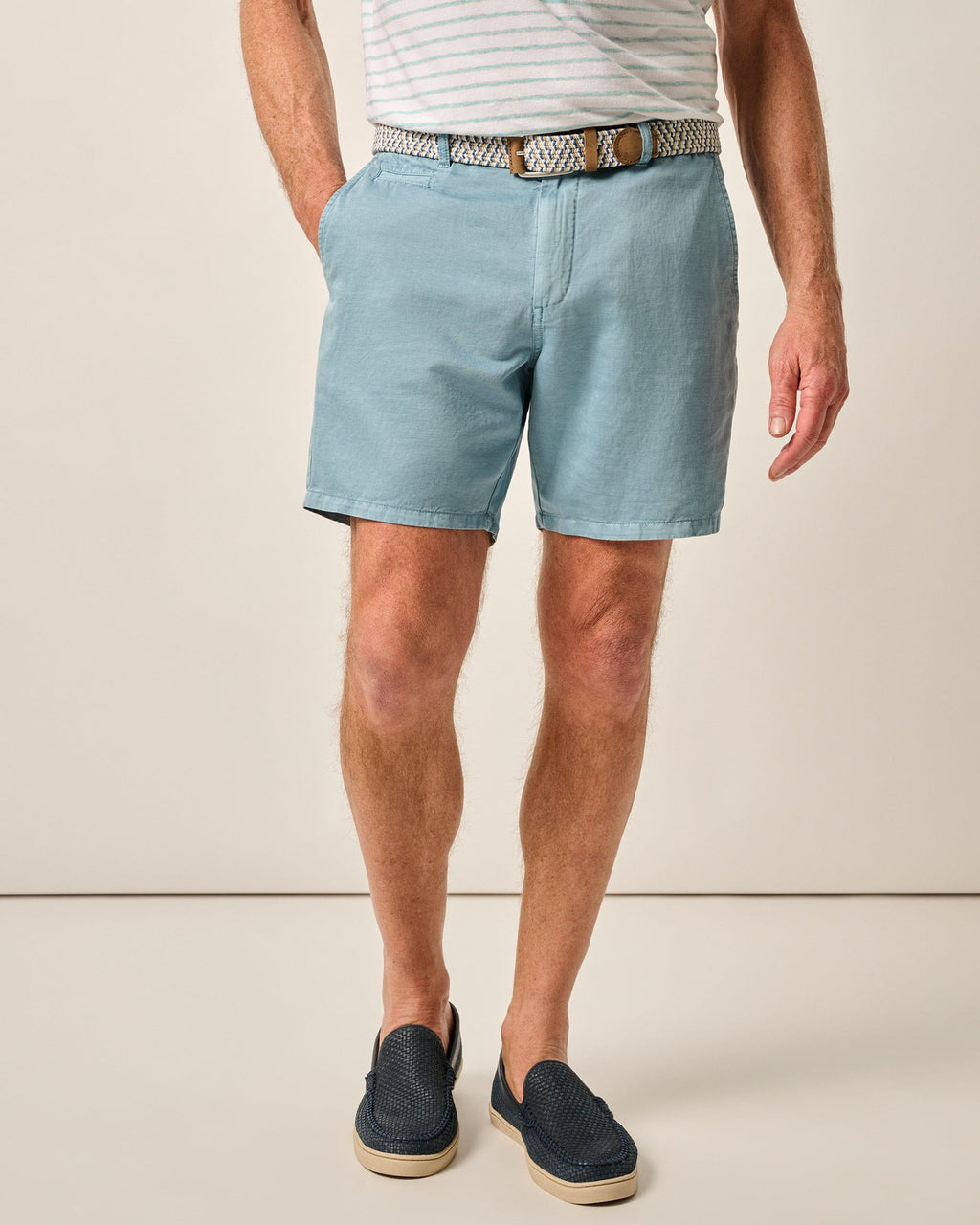 Johnnie-O Melrose Cotton Linen Shorts