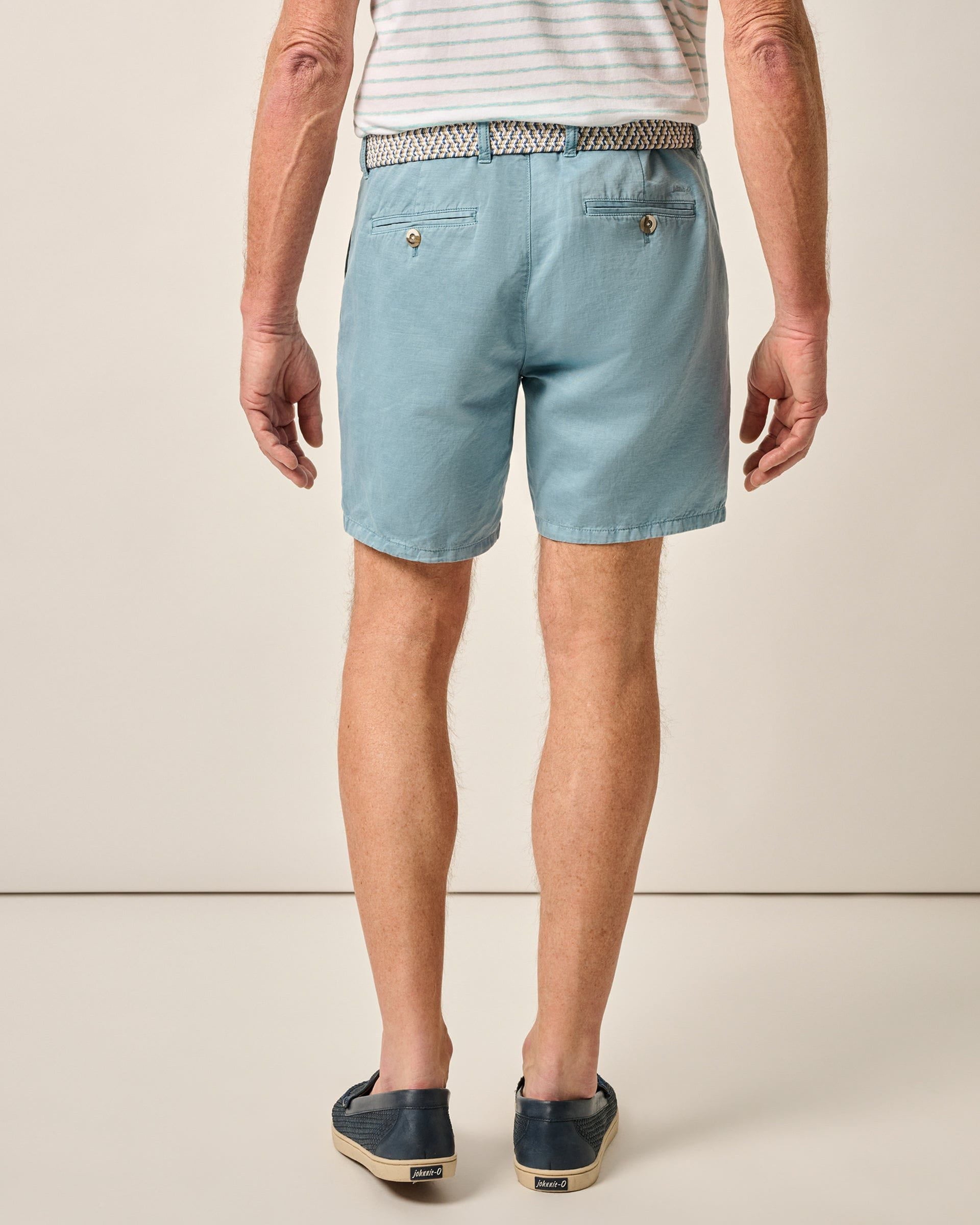 Johnnie-O Melrose Cotton Linen Shorts