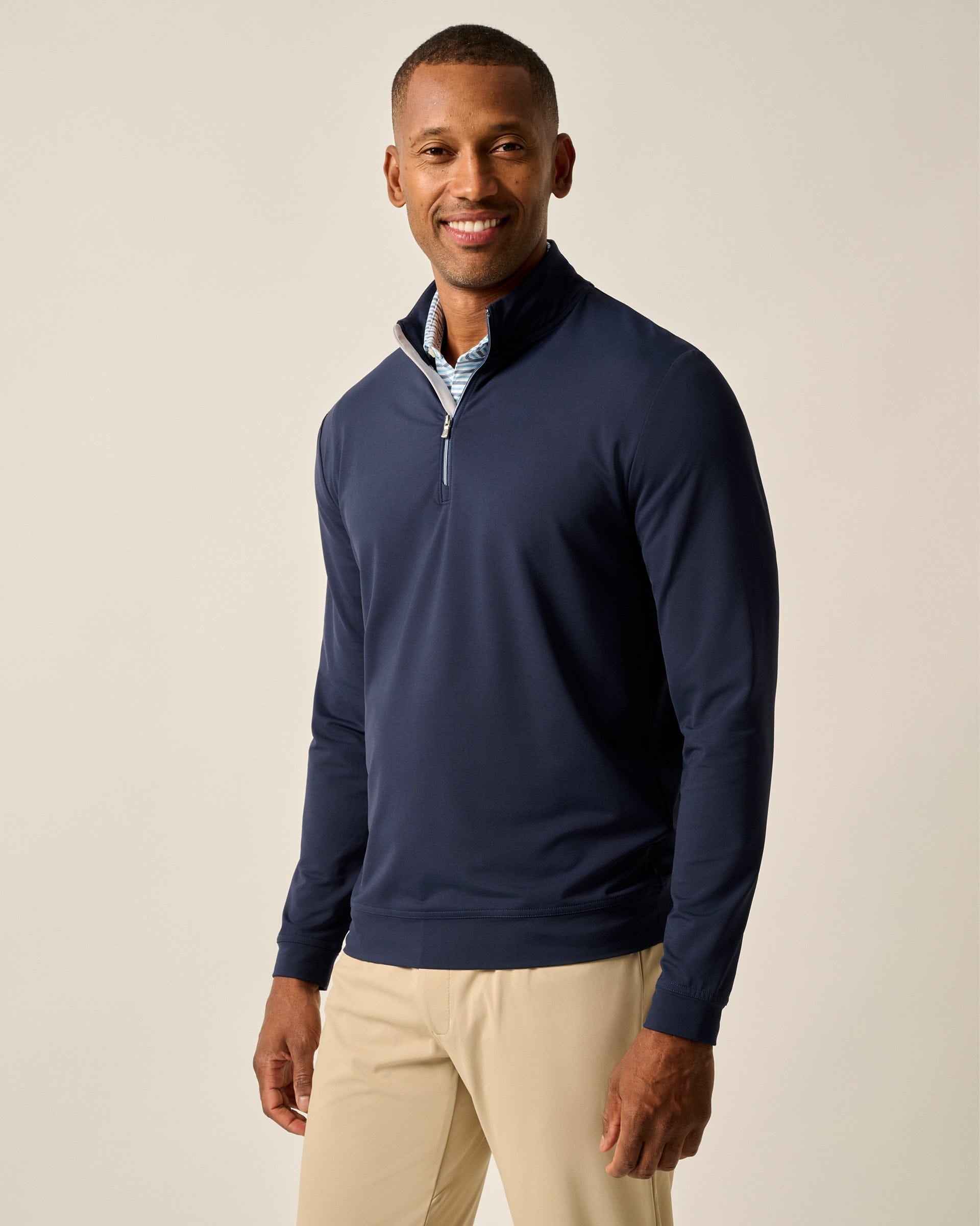 Johnnie-O Motion Performance 1/4 Zip, Navy