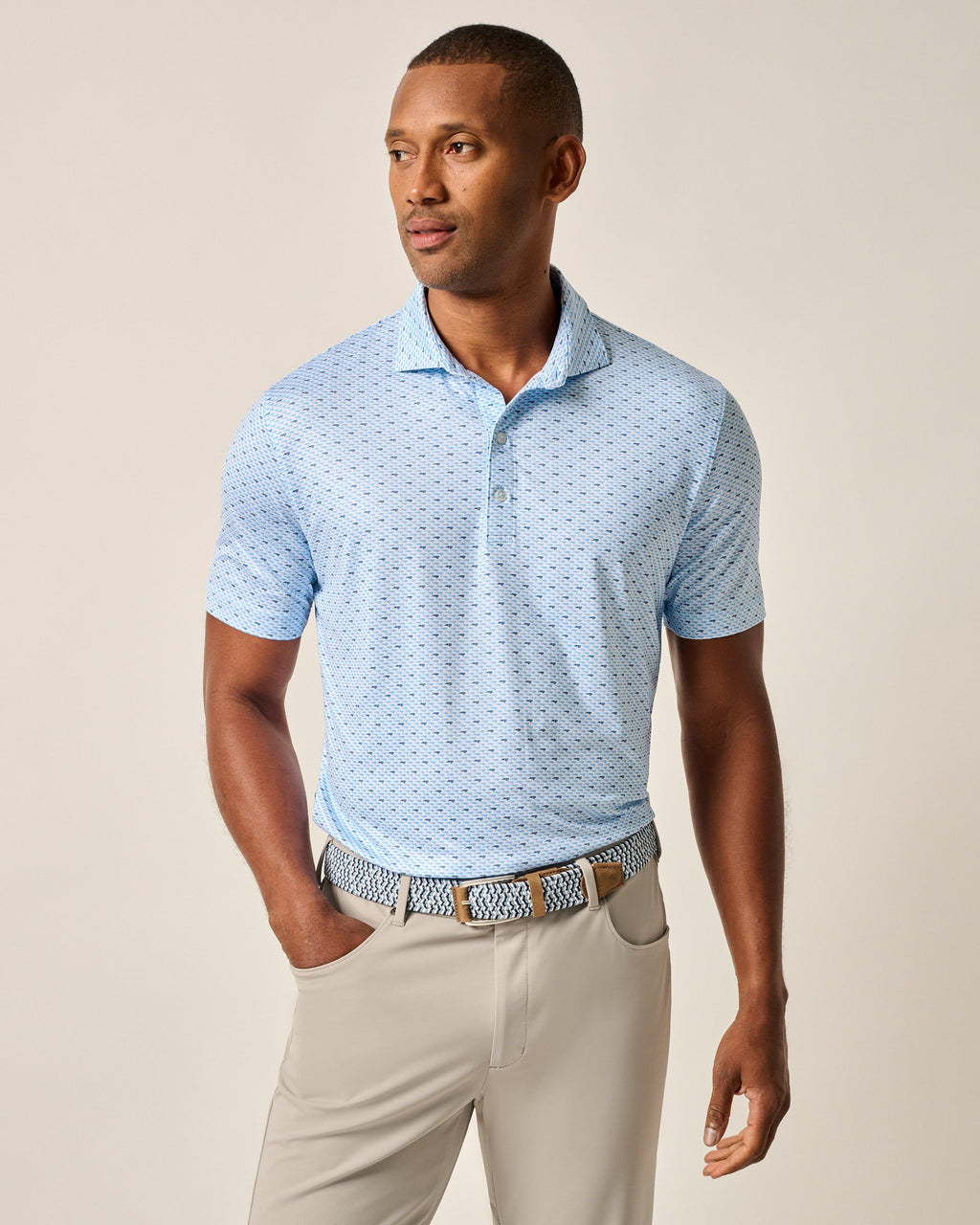 Johnnie-O Performance Jersey Polo - NC Time