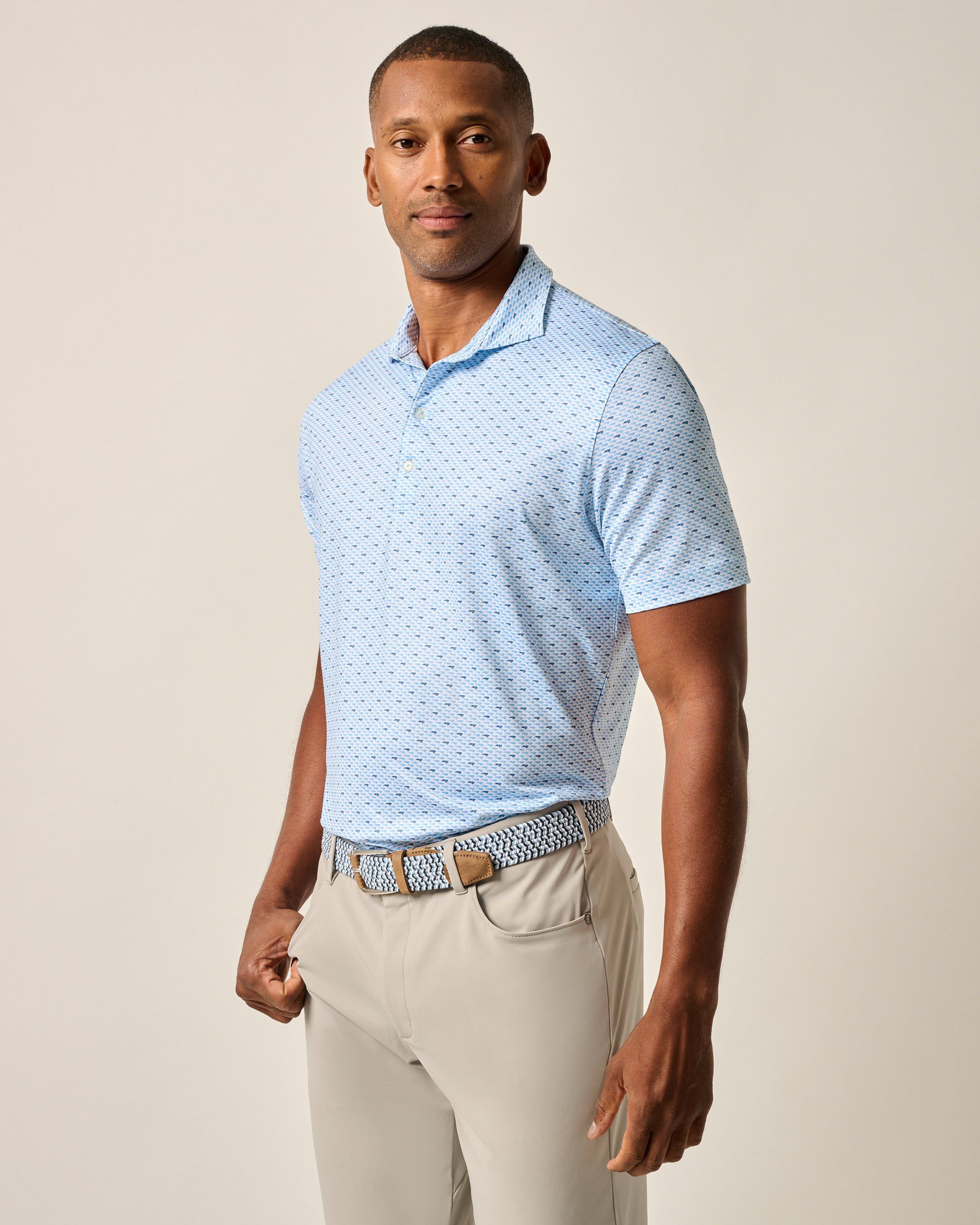 Johnnie-O Performance Jersey Polo - NC Time