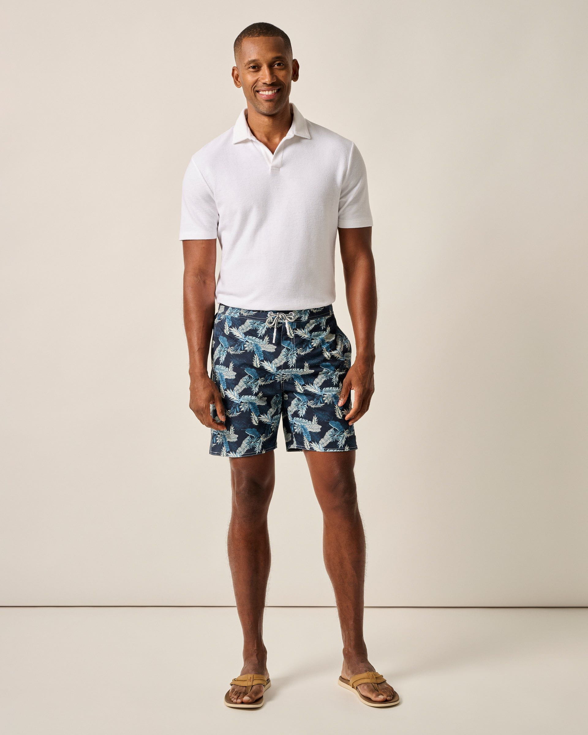 Johnnie-O The Half Elastic 7" Surf Shorts Shore Haven