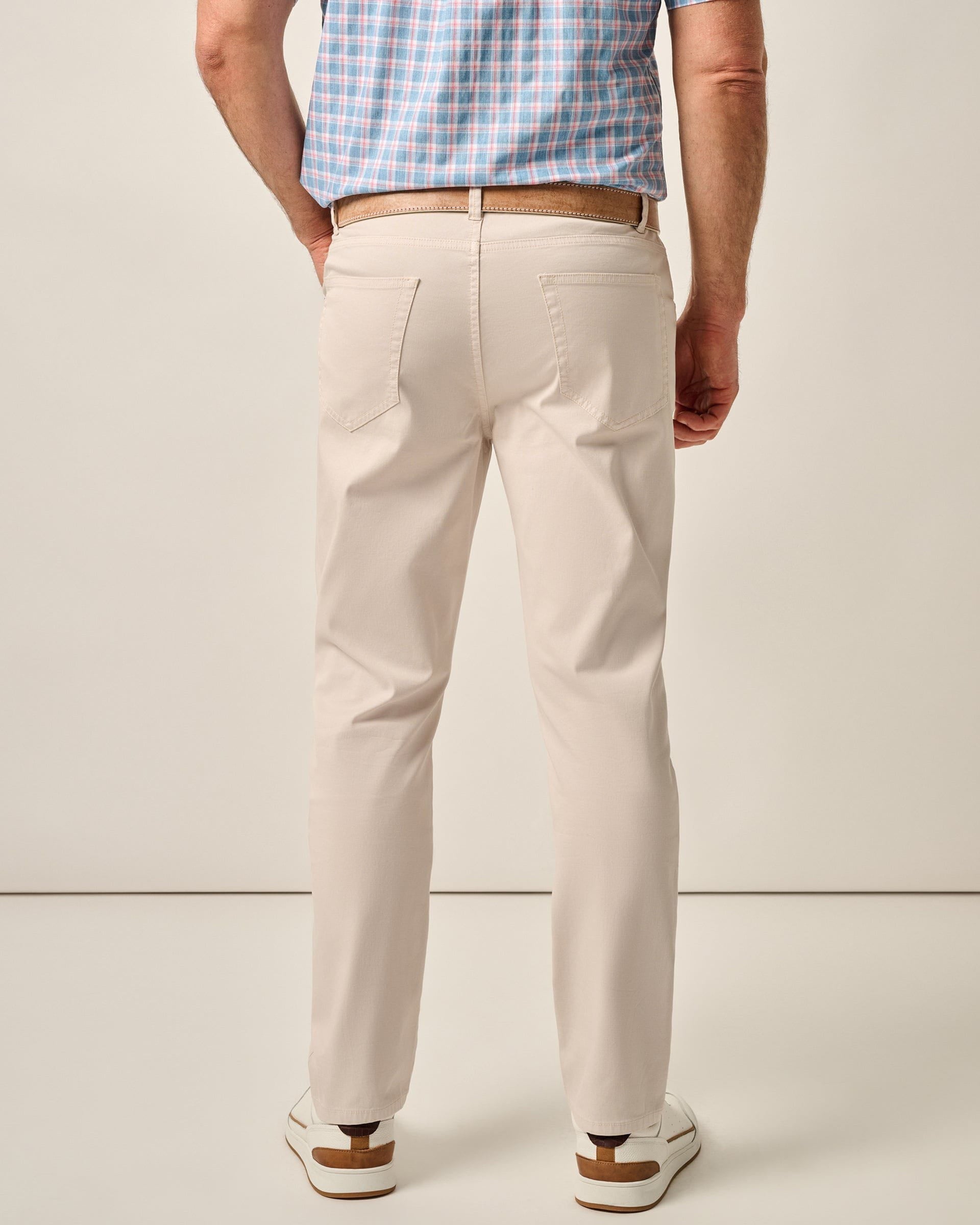 Johnnie-O Atlas Lightweight Stretch 5-Pocket Pant, Stone