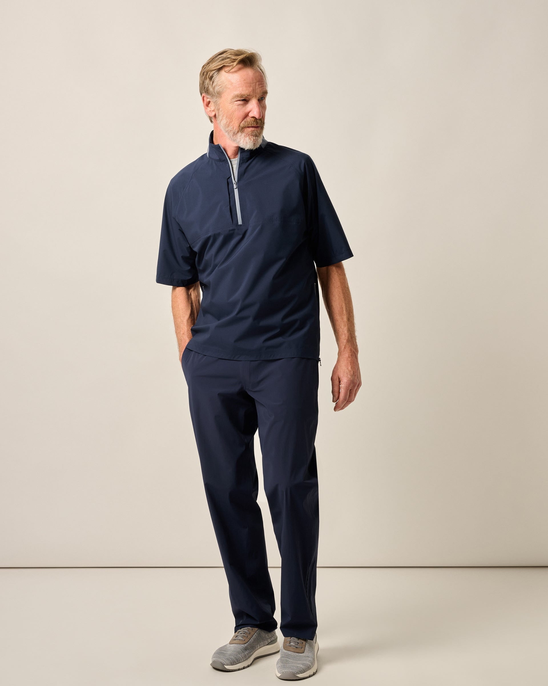 Johnnie-O Stealth Stowable Short Sleeve Rain Jacket