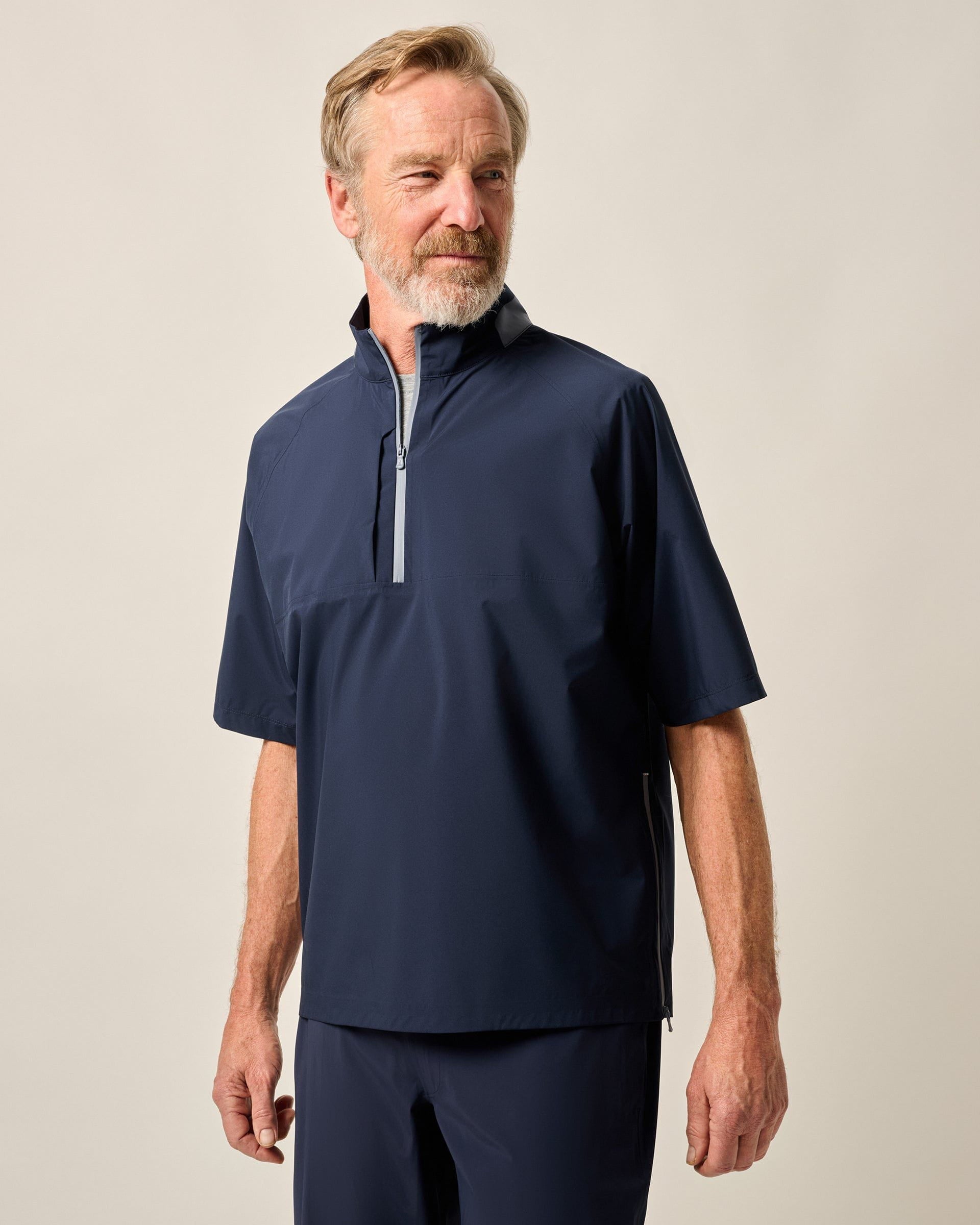 Johnnie-O Stealth Stowable Short Sleeve Rain Jacket