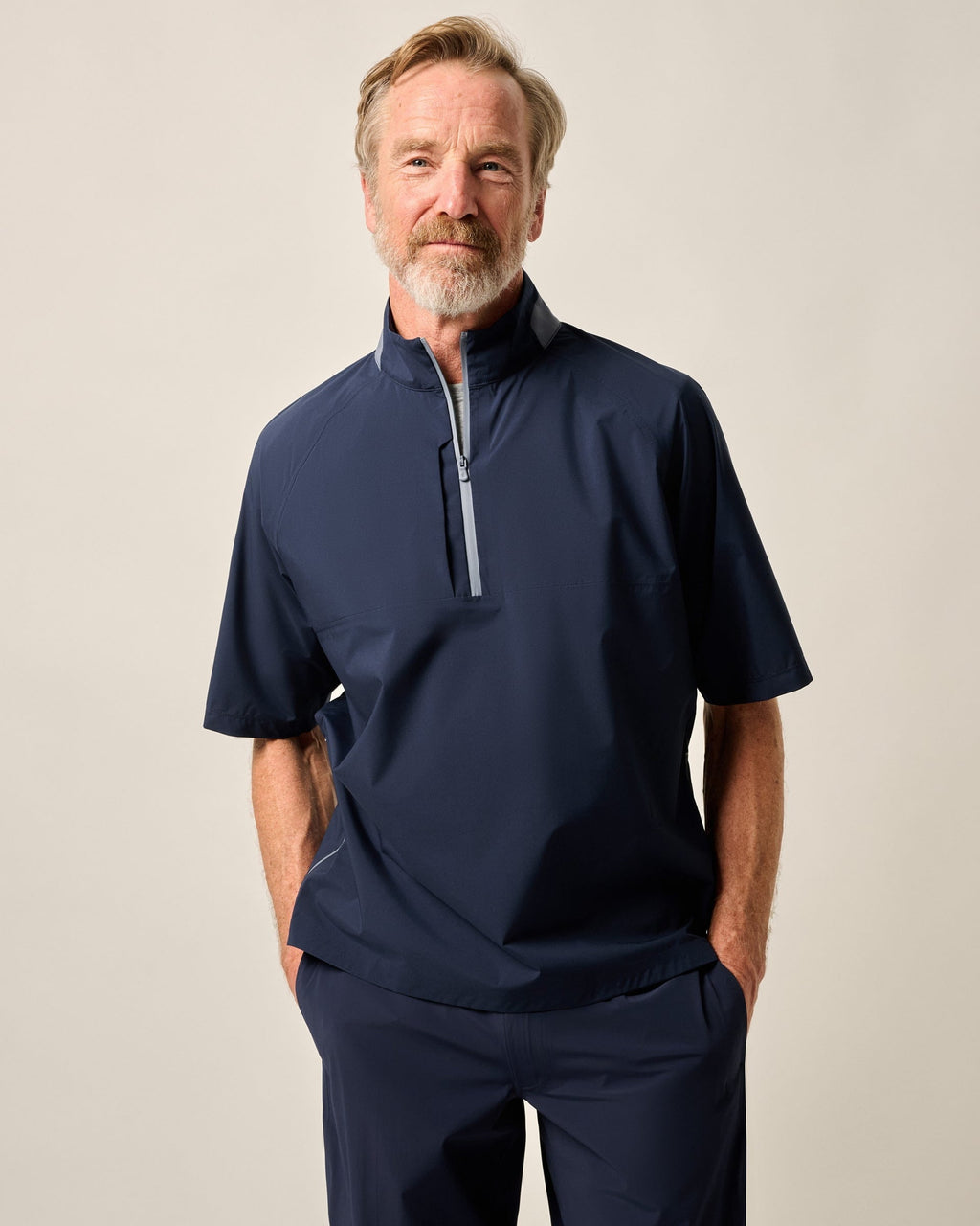 Johnnie-O Stealth Stowable Short Sleeve Rain Jacket