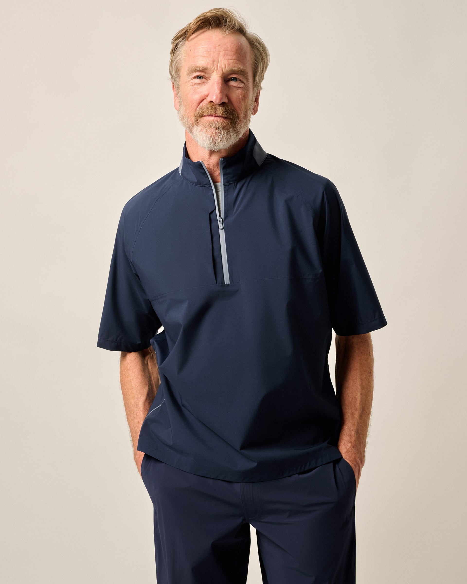 Johnnie-O Stealth Stowable Short Sleeve Rain Jacket