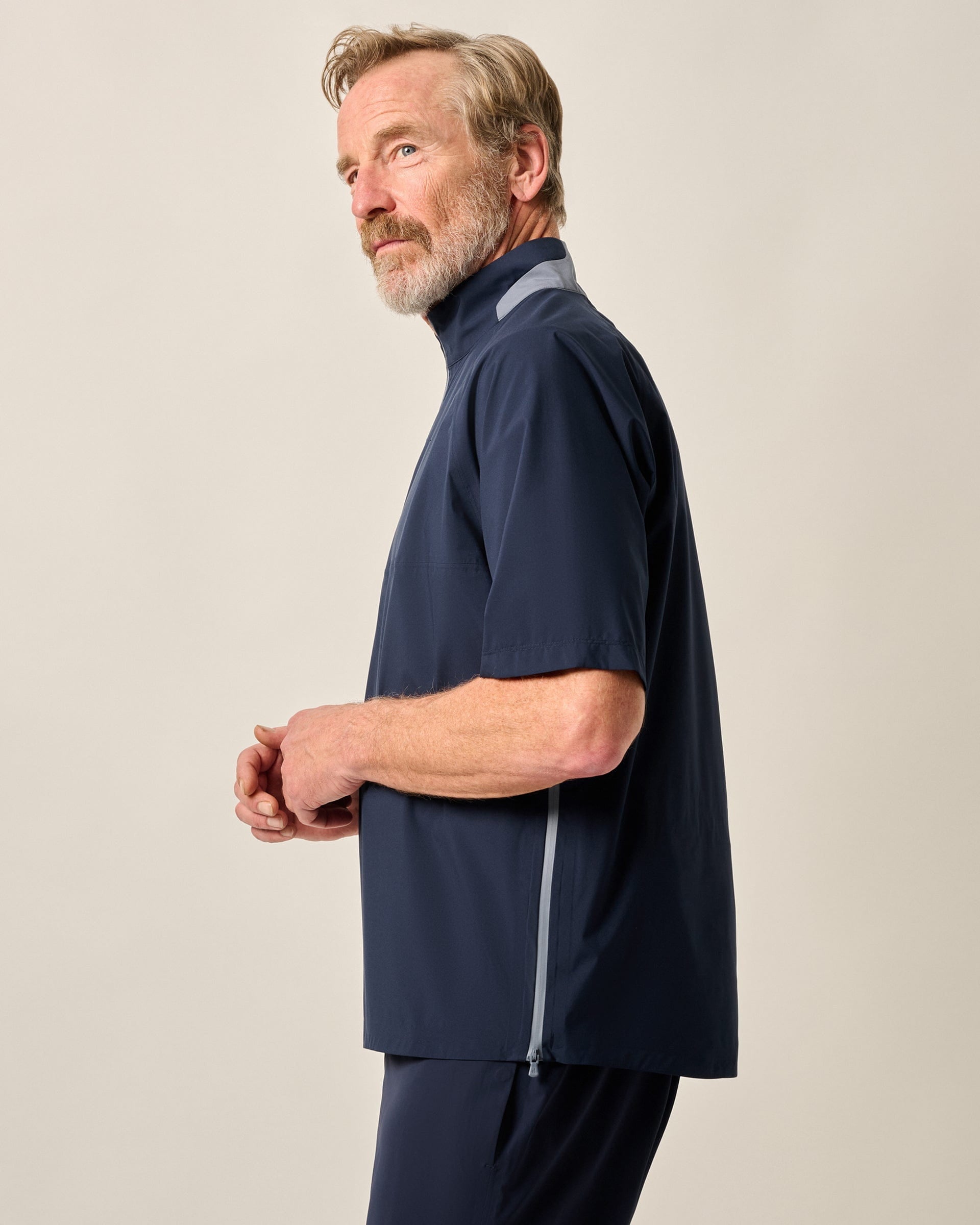 Johnnie-O Stealth Stowable Short Sleeve Rain Jacket