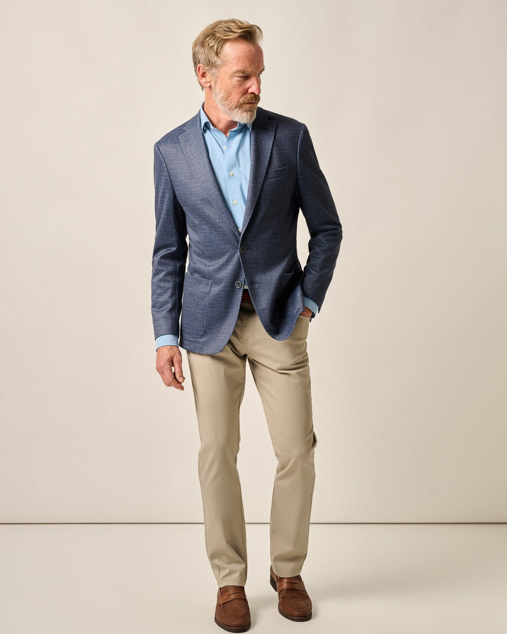 Johnnie-O Stephens Top Shelf Stretch Knit Sport Coat, Navy