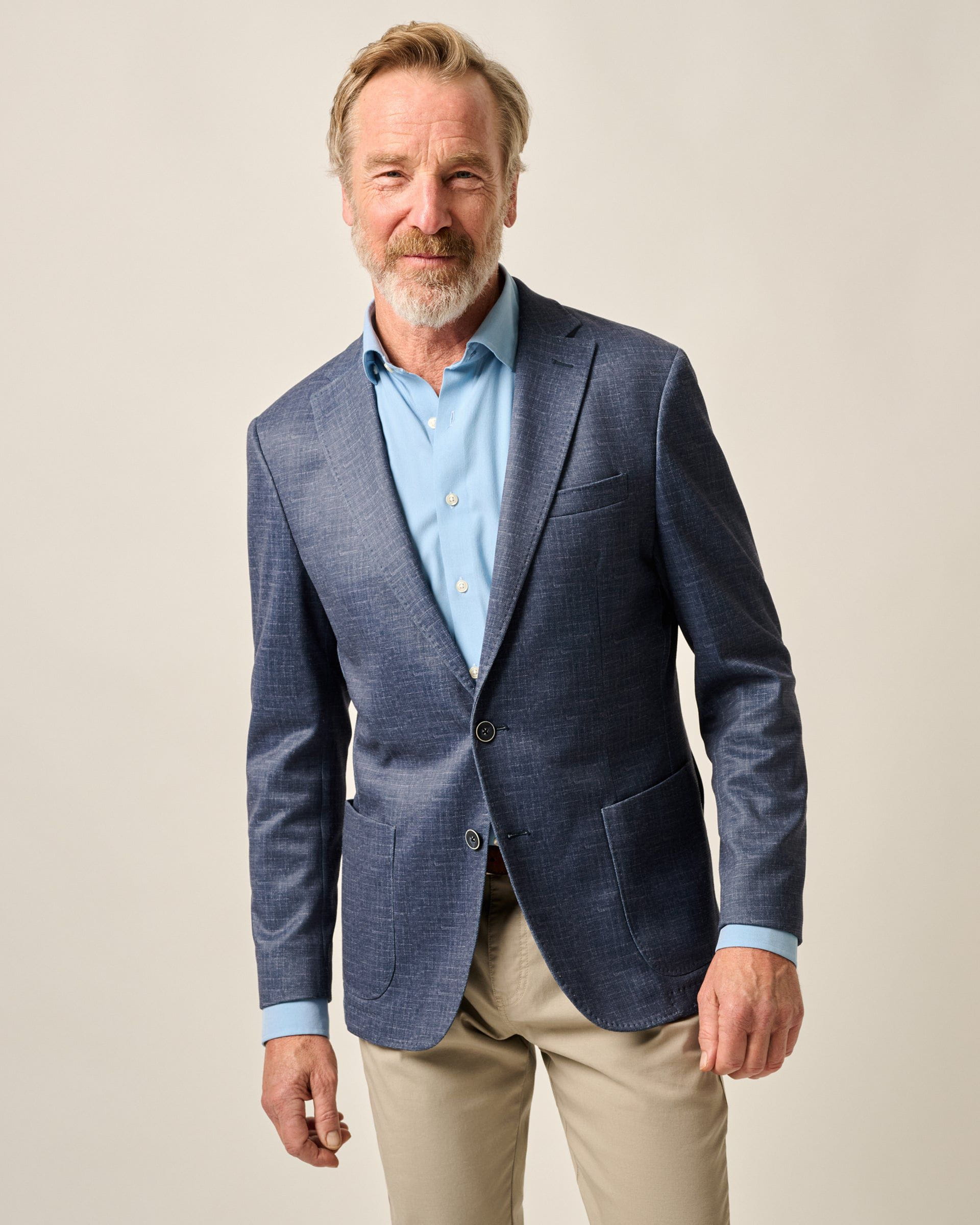 Johnnie-O Stephens Top Shelf Stretch Knit Sport Coat, Navy