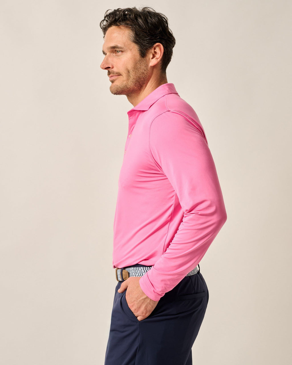 Johnnie-O Featherweight Long Sleeve Performance Polo - Swing