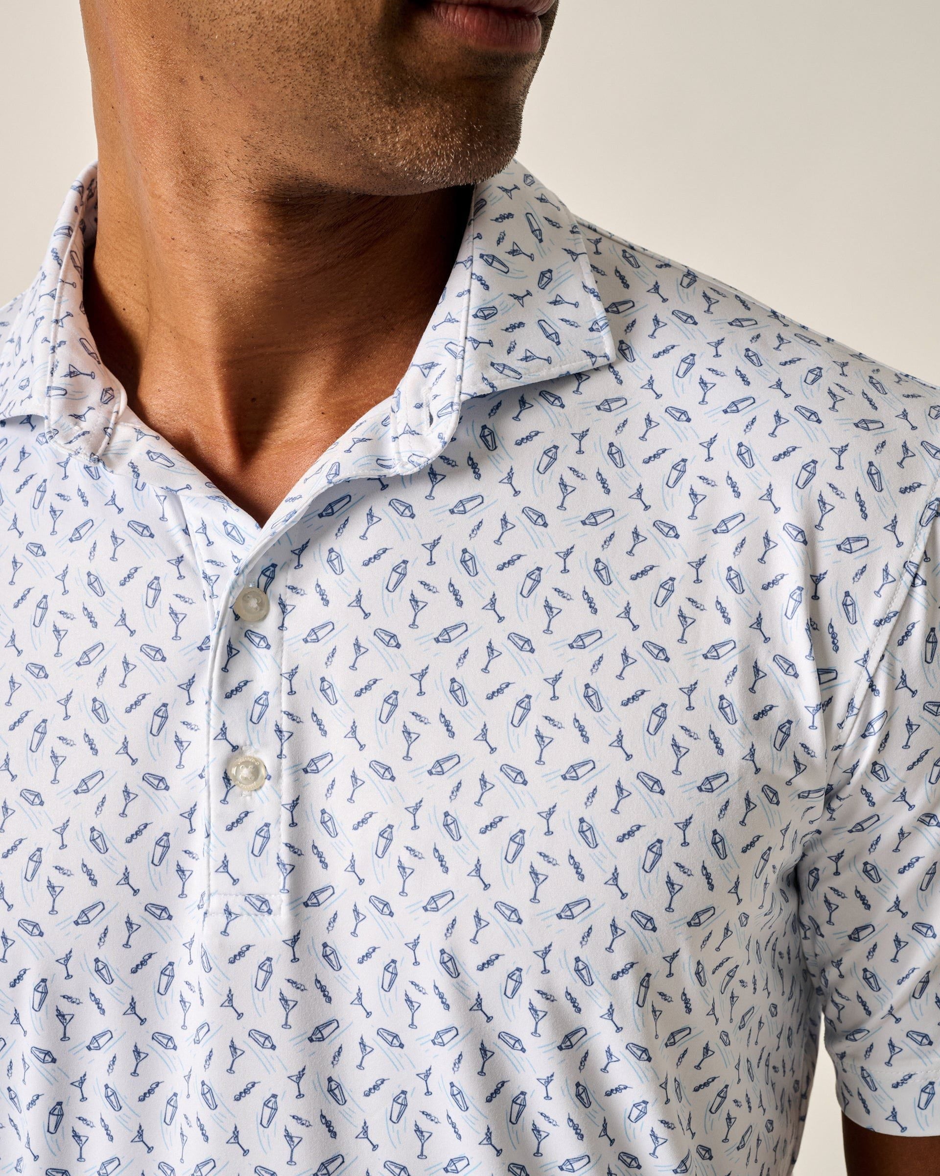 Johnnie-O Featherweight Performance Polo - Tini Print