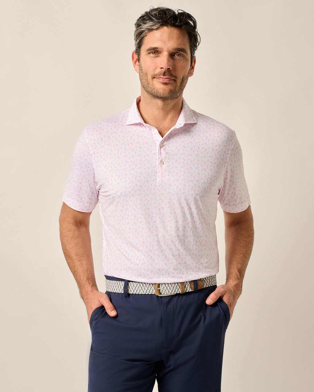 Johnnie-O Featherweight Performance Polo - Tini Print