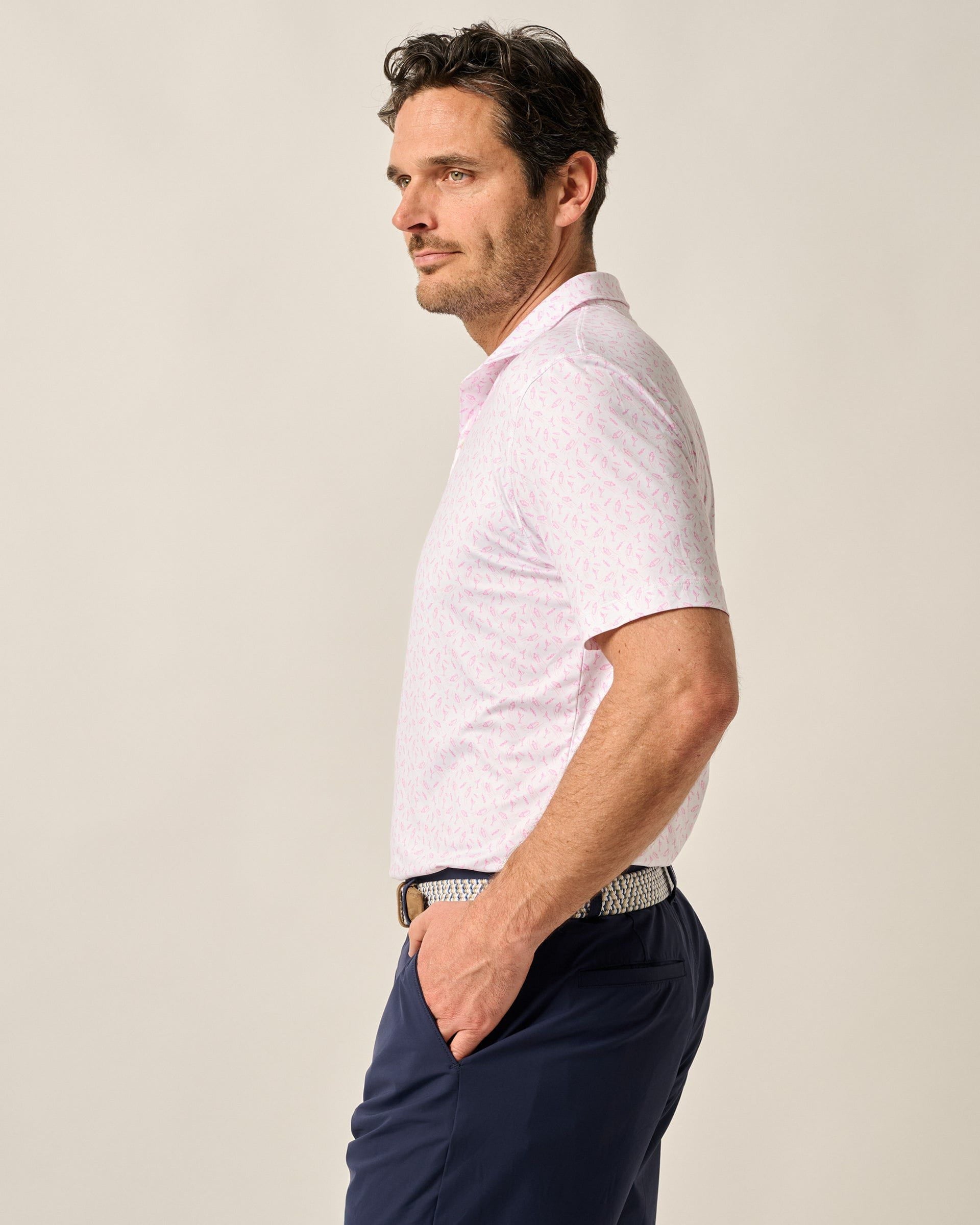 Johnnie-O Featherweight Performance Polo - Tini Print
