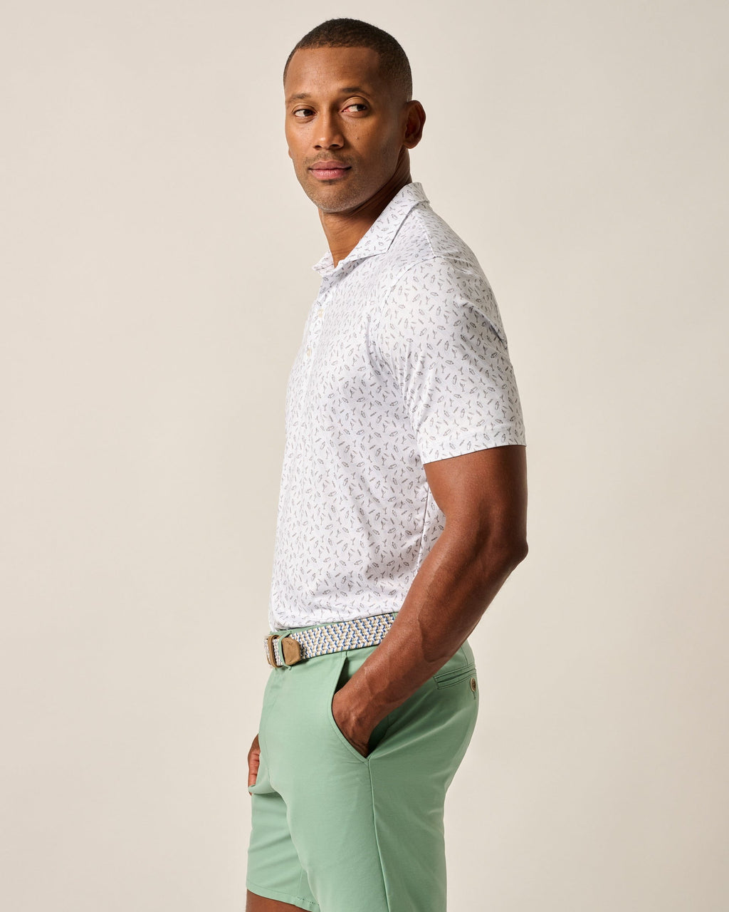 Johnnie-O Featherweight Performance Polo - Tini Print