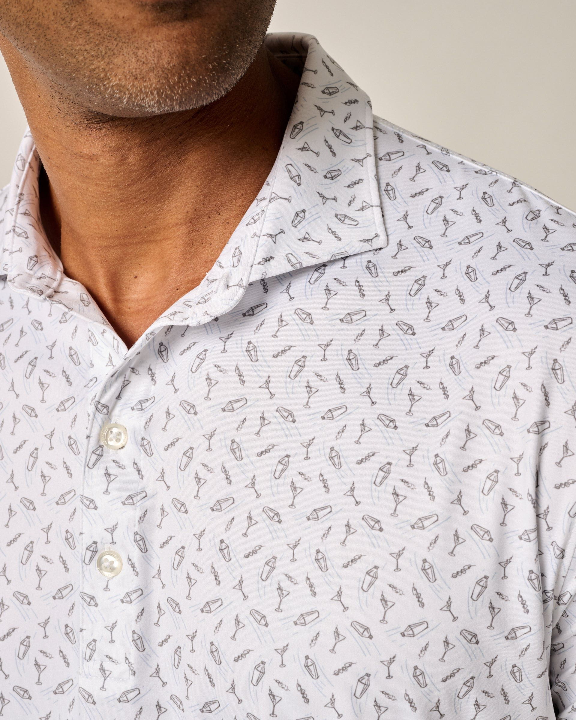 Johnnie-O Featherweight Performance Polo - Tini Print