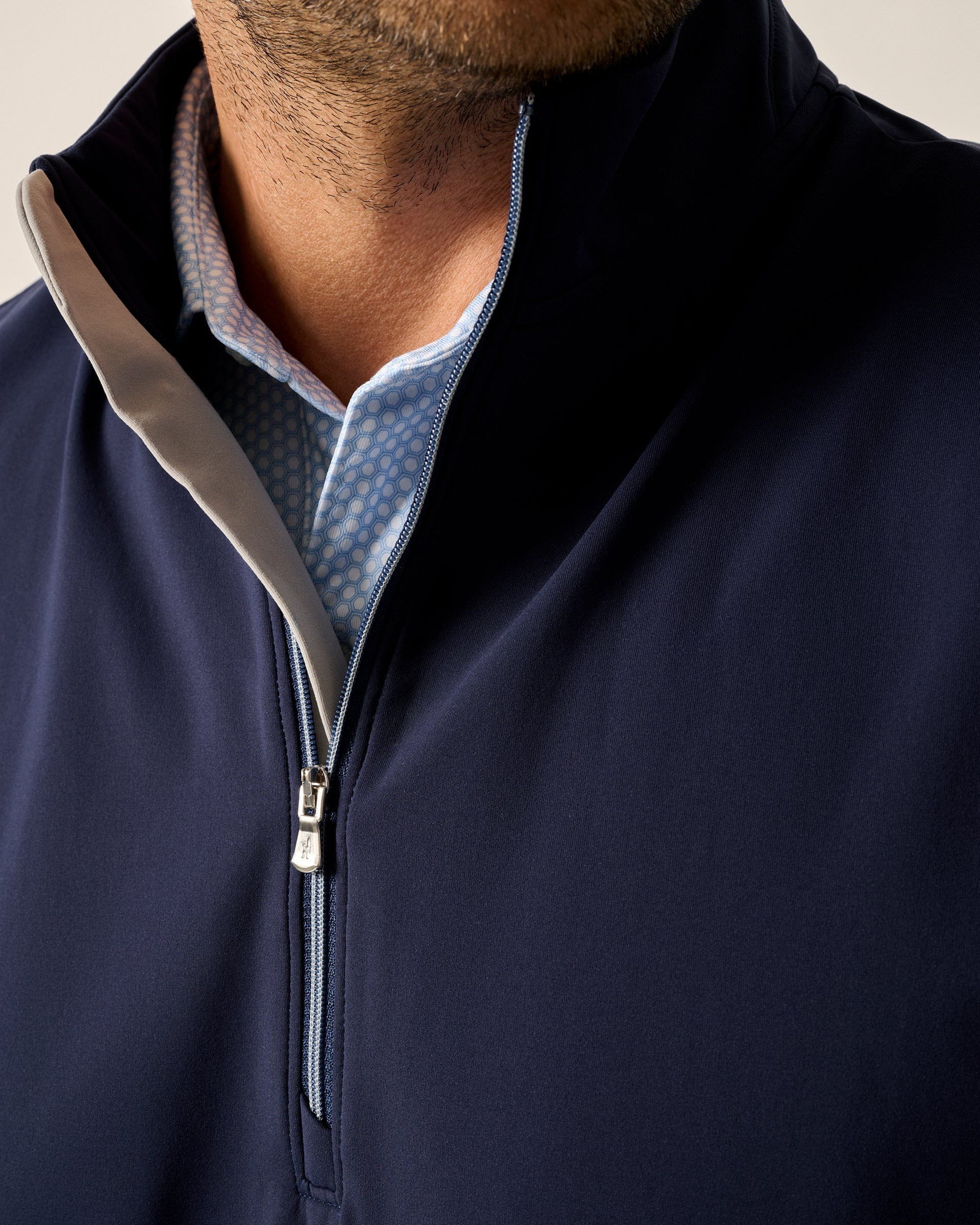 Johnnie-O The Motion 1/4 Zip Performance Vest, Navy