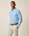 Johnnie-O Everyday Performance Button Down Shirt - Queens Oxford Solid, Laguna Blue