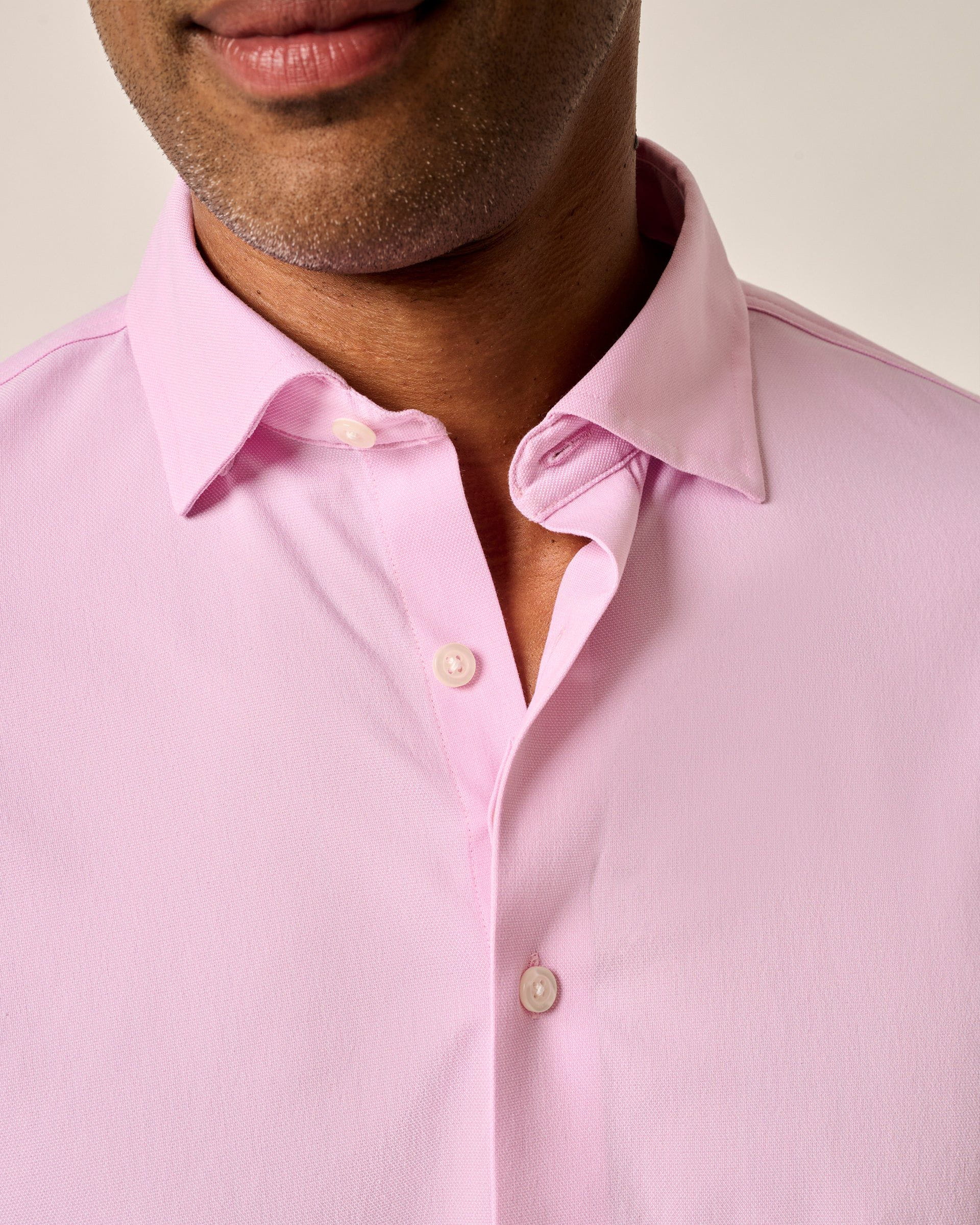 Johnnie-O Everyday Performance Button Down Shirt - Queens Oxford Solid, Porto Pink