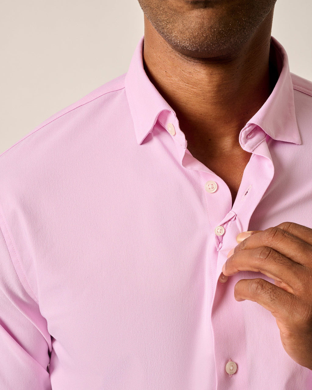 Johnnie-O Everyday Performance Button Down Shirt - Queens Oxford Solid, Porto Pink