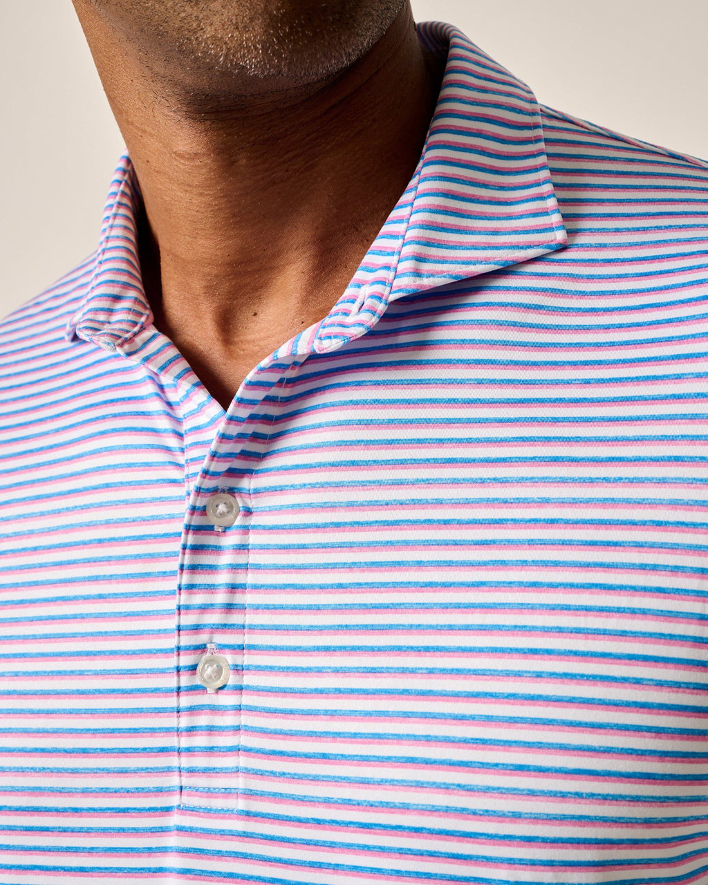 Johnnie-O Featherweight Performance Polo - Warwick Stripe